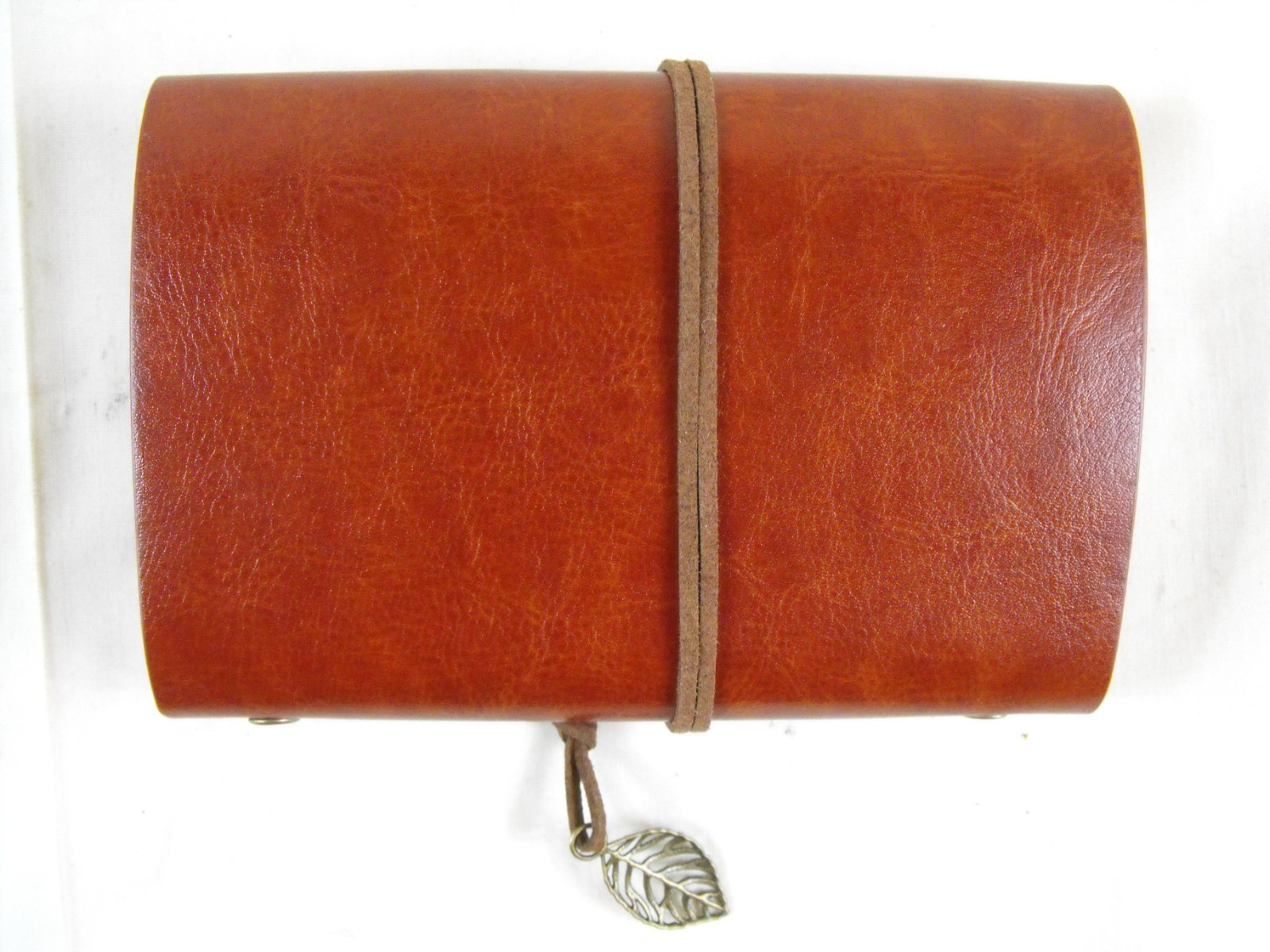5 Inch Mini Vintage Leather Journal, Pocket Size Refillable Loose Leaf Notebook