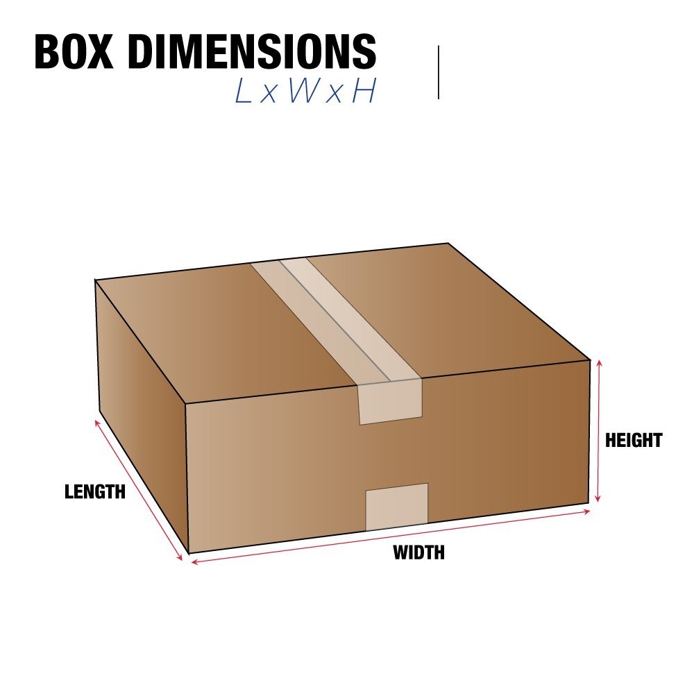 16 x 10 x 4 Corrugated Cardboard Boxes, Flat 16″L x 10″W x 4″H, Pack of 25 |