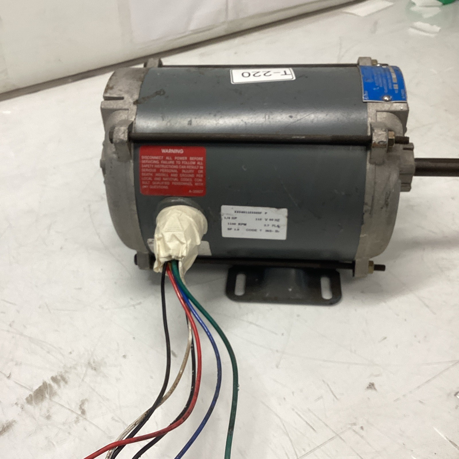 Marathon Electric Explosion Proof Motor 1/6 HP 56S11E5505F P T-220S