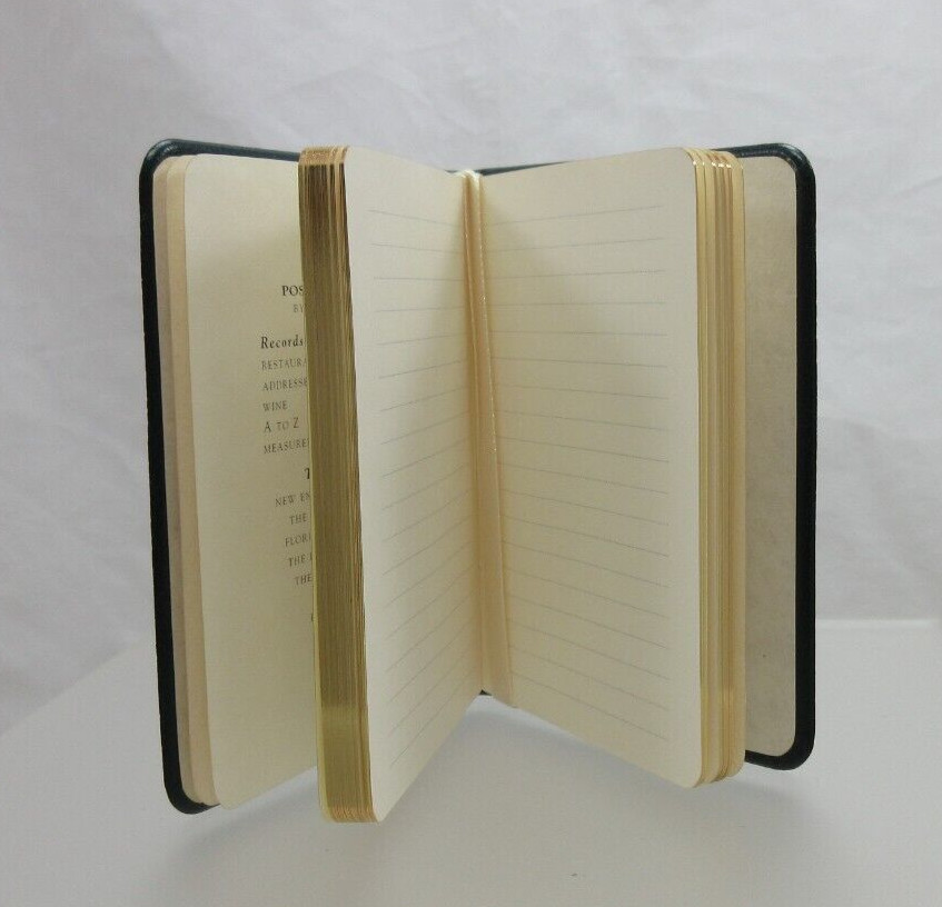 Post Miniatures Mini Notebook Leather Cover 160 Lined Pages DARK GREEN