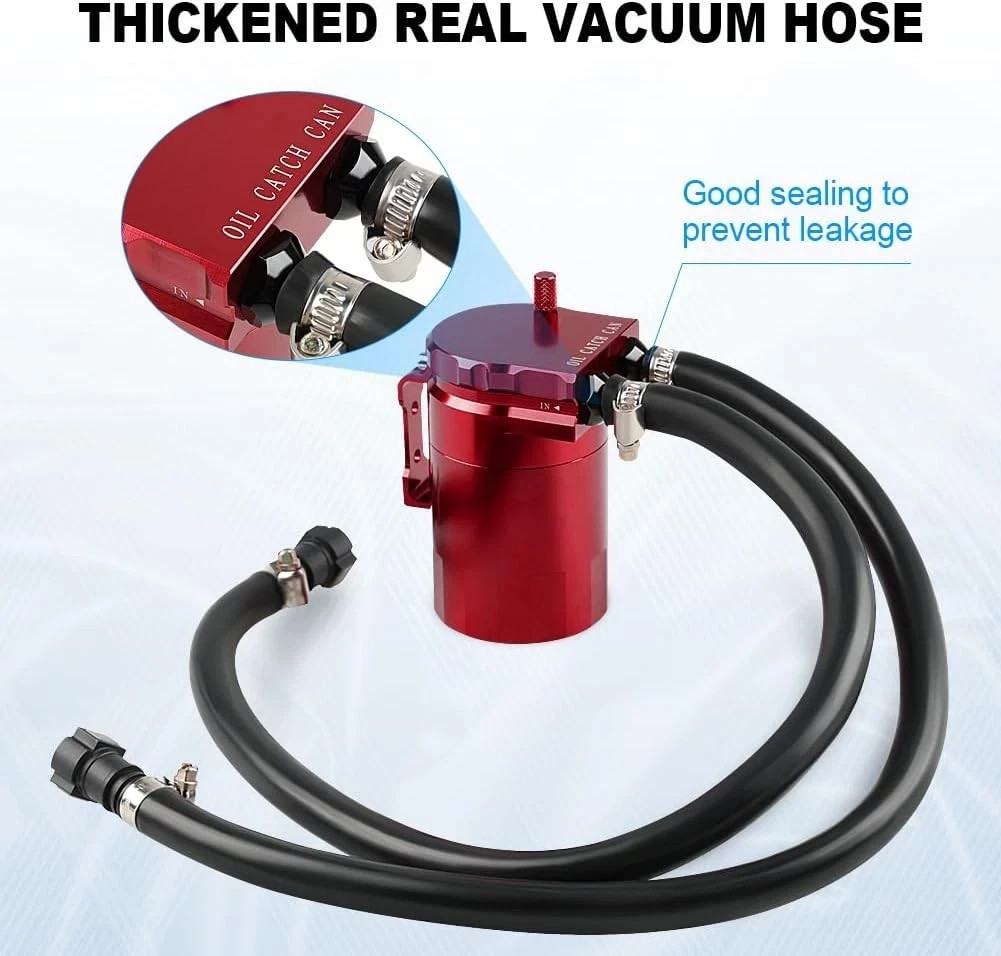 Oil Catch Can, Aluminum Oil Separator Tank Compatible with 2014-2018 Silverado