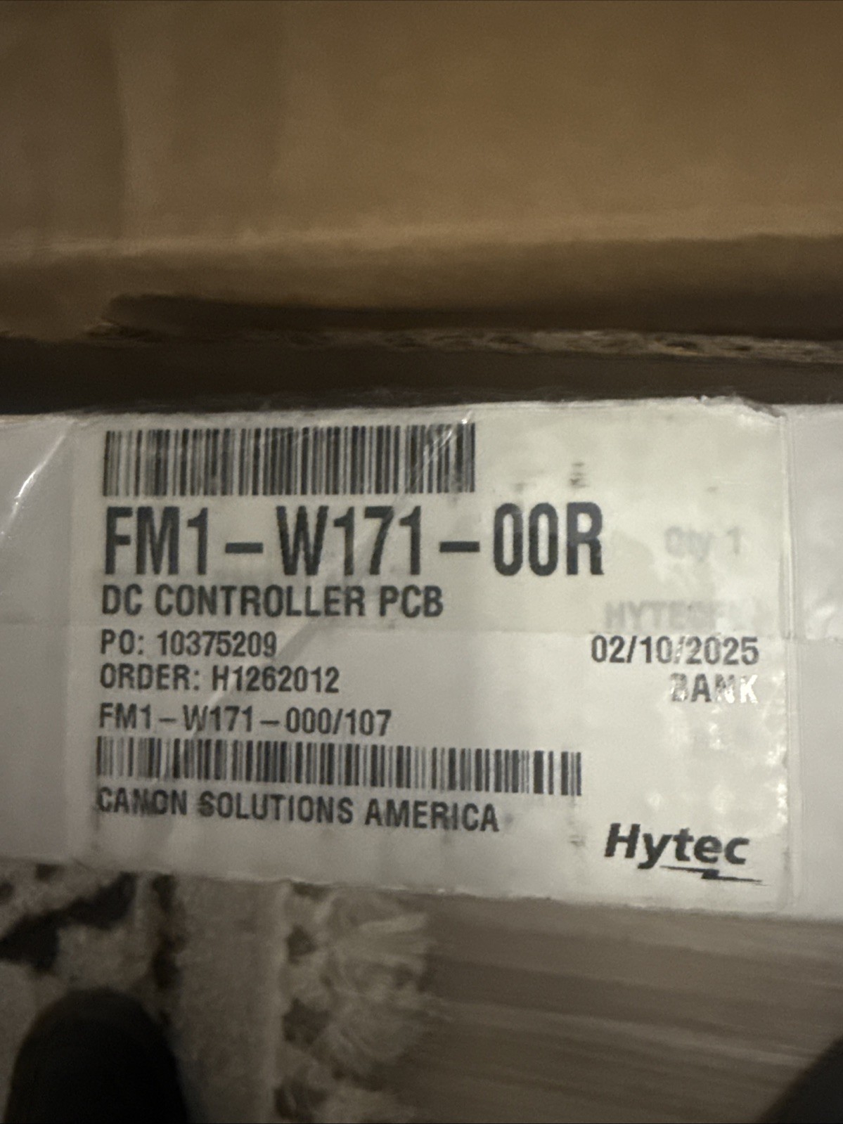 Genuine Canon FM1-W171-000 DC CONTROLLER PCB ASS’Y (L2)