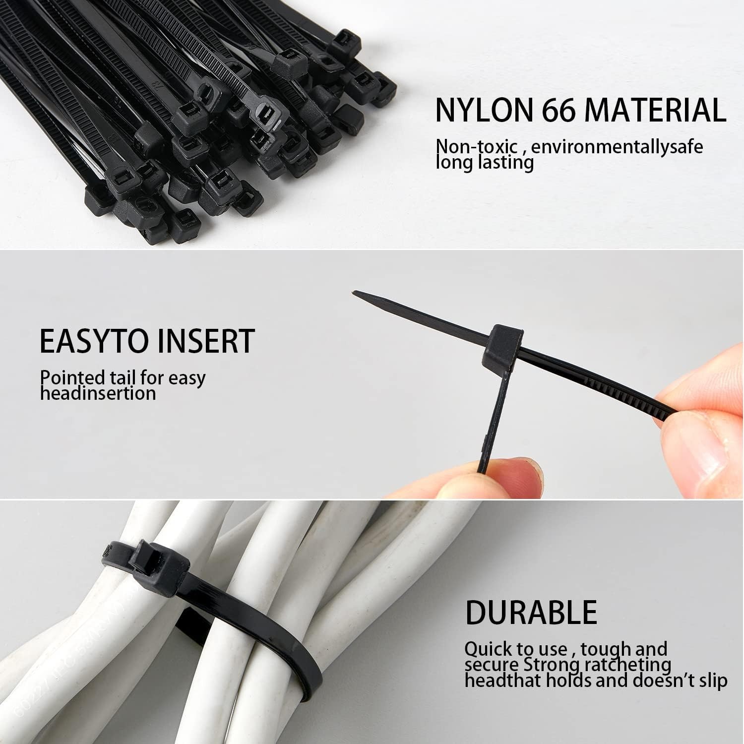 400/600Pc (100 per Color) Small Colored Zip Ties 4 Inch Multi-Color Zip Wire Tie