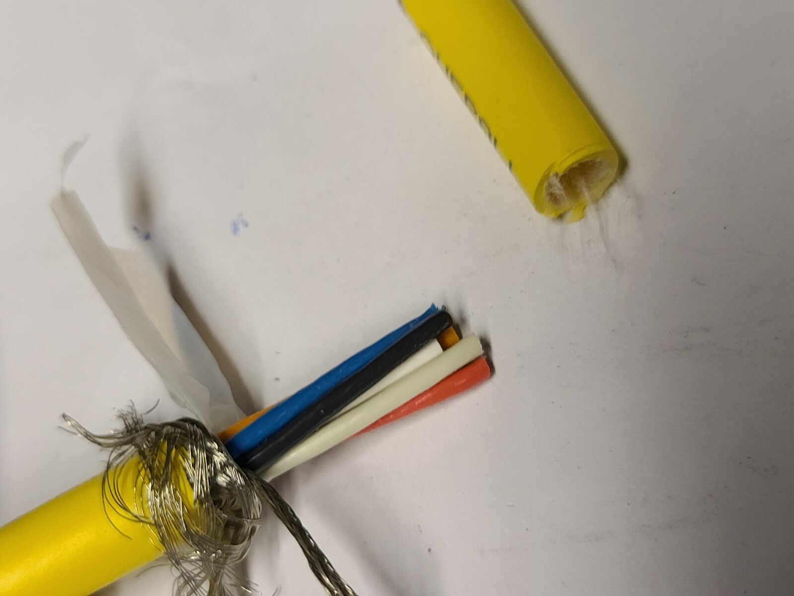TPC 61406 18/6C Trex-Onics Braid-Shielded Continuous Flex 600V Cable Yellow/10ft