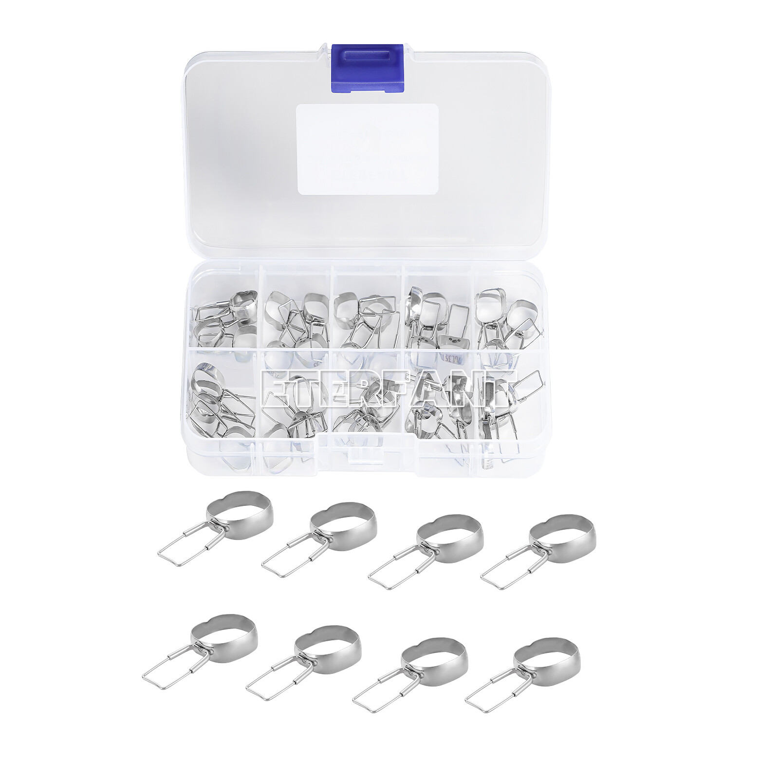 40PCs ETERFANT Dental 2nd Molar Space Maintainer Brace Preformed Band & Loop