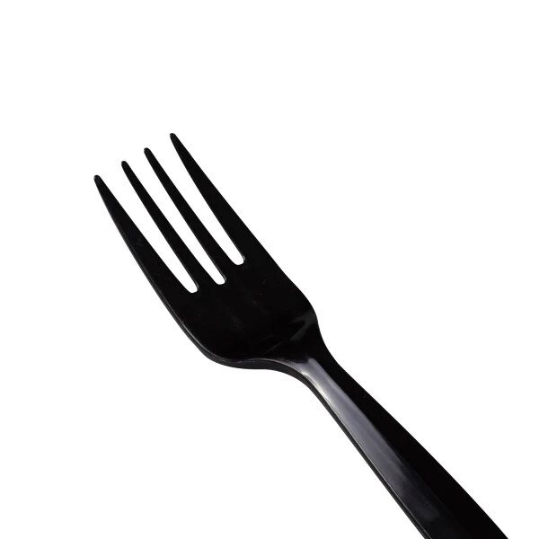 Karat PP Plastic Medium-Heavy Weight Forks Bulk Box – Black – 1,000 ct, U2010B