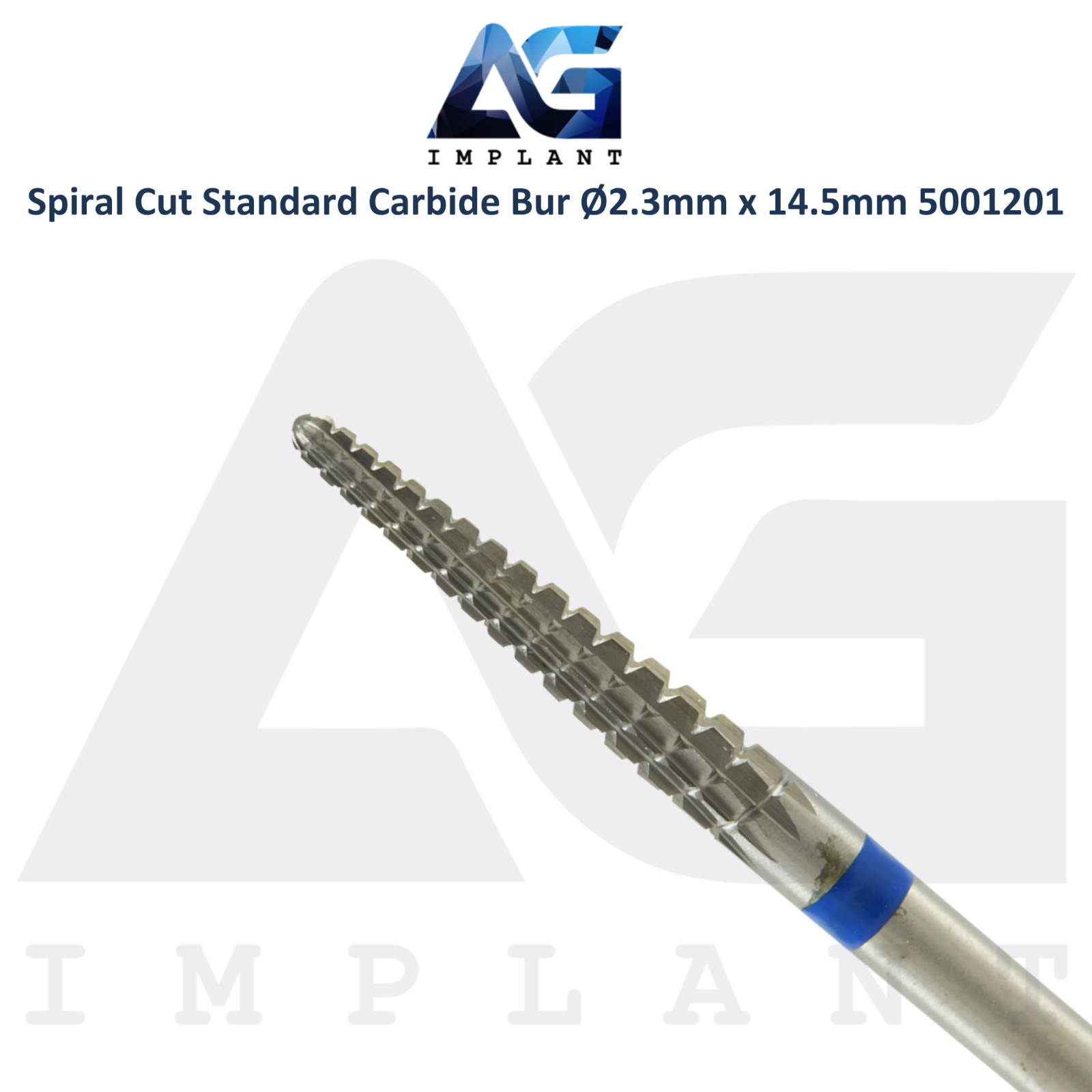 Dental Wilson Spiral Cut Standard Bur Ø2.3×14.5mm Straight Edge Carbide 5001201