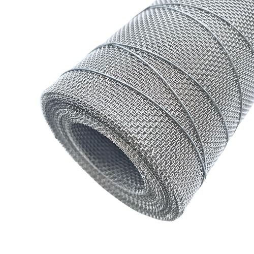 Stainless Steel Wire Mesh 15.5in x 10ft 304 Metal Screen Roll DIY Repair Guard