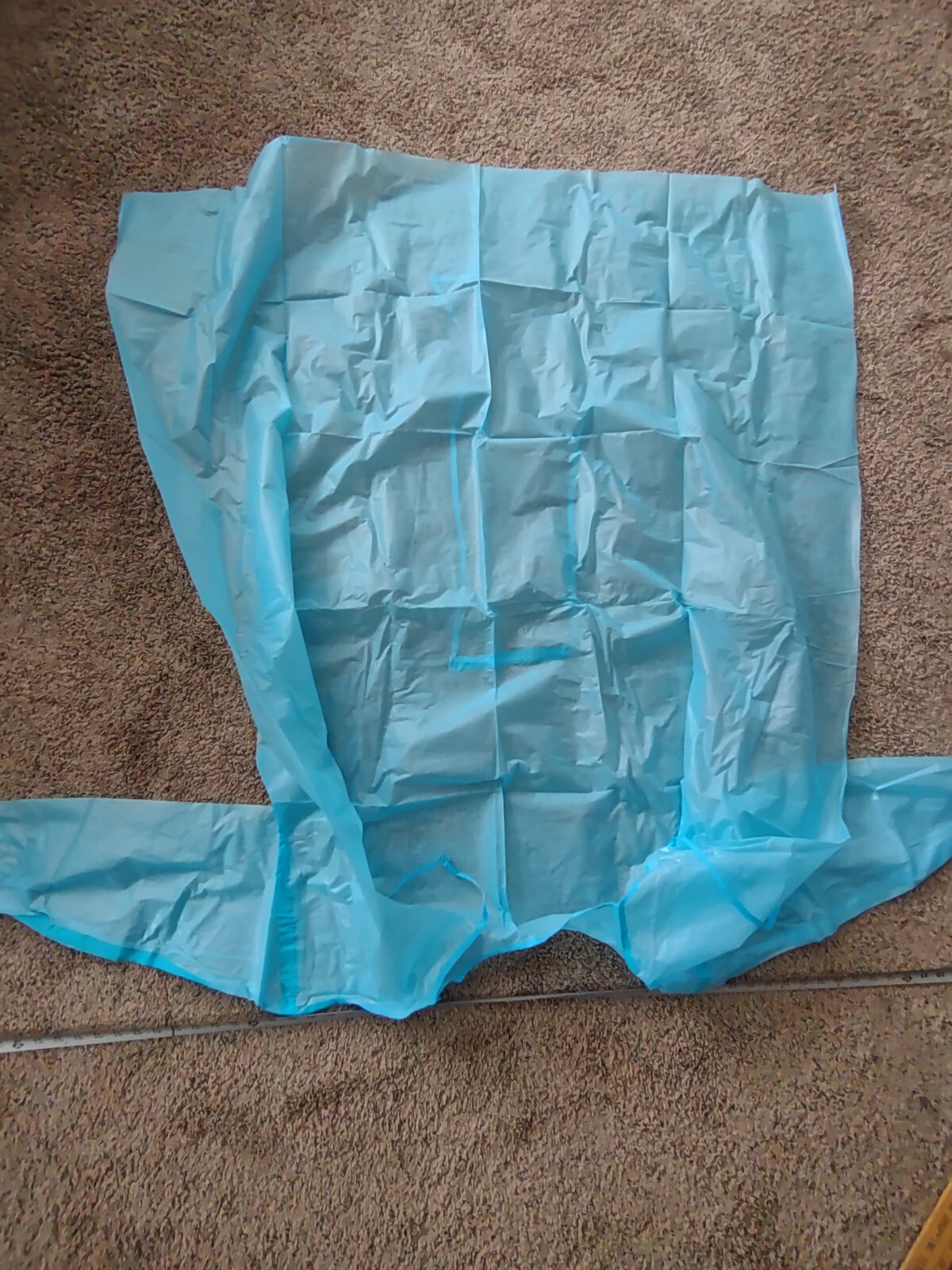 130 Blue Non-Woven Level 3 Isolation Gown Knit Cuff Fluid Resistant 70%PP 30%PE