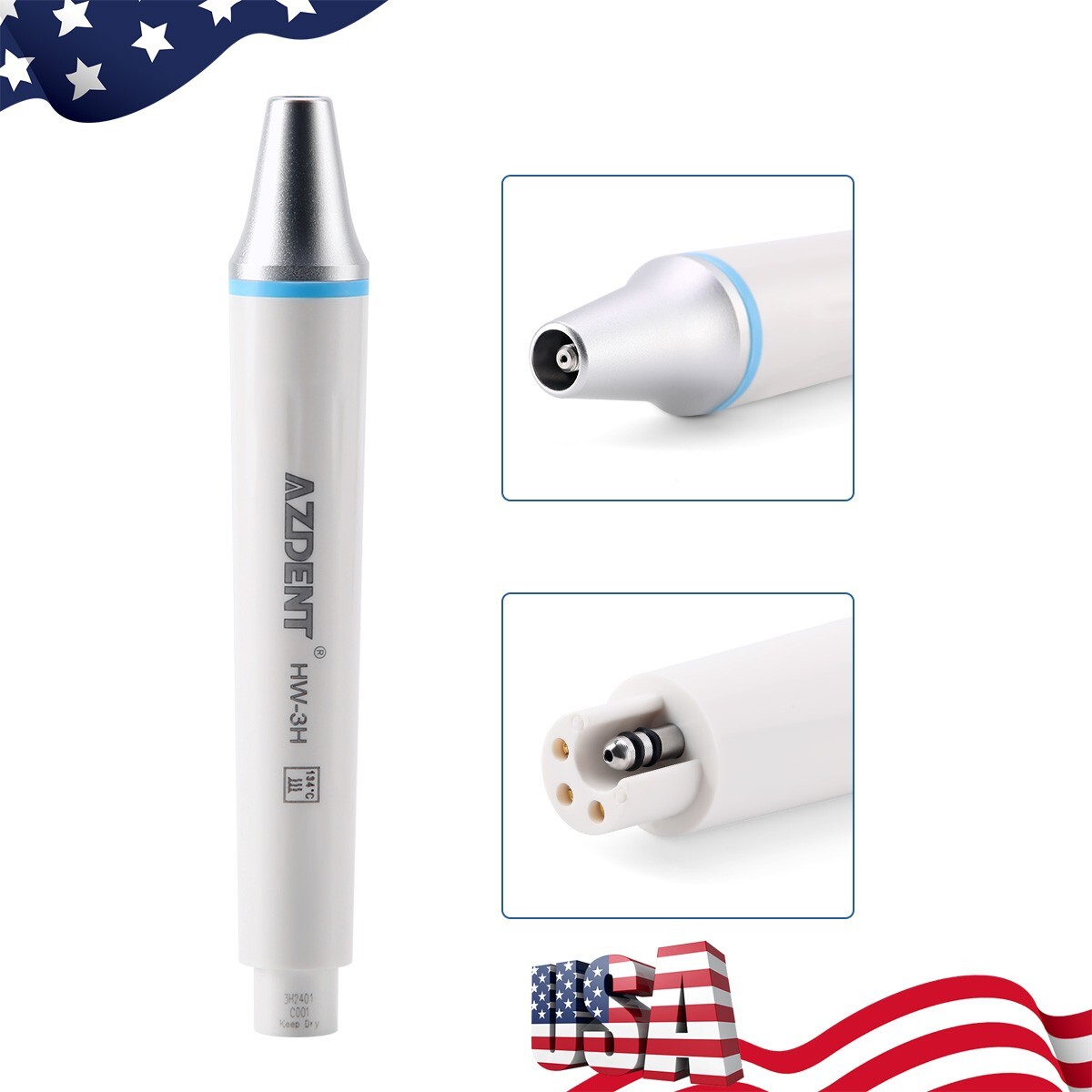 Dental Ultrasonic LED Piezo Scaler Handpiece HW-3H fit for WOODPECKER/EMS/VRN