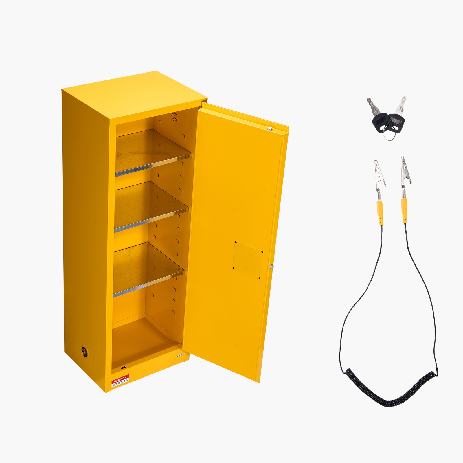 23 Gal Flammable Storage Cabinet with Adjustable Shelf for Flammable Liquids