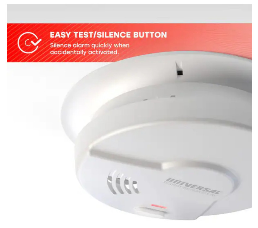 NEW USI/SM/HW10YR 2-IN-1 Smoke & Fire Alarm Hardwired + 10 Yr Battery Free Ship