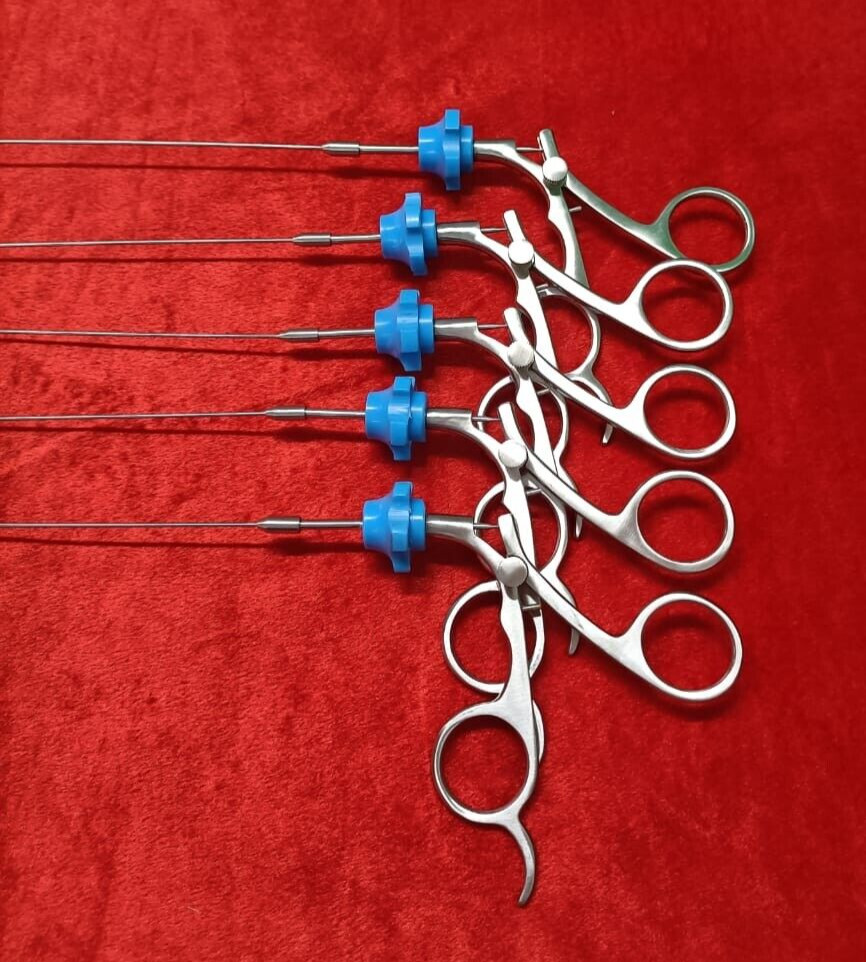 5pc – Hysteroscopy Semi Rigid Rotatable Scissor 5FR 40CM Reusable Instruments