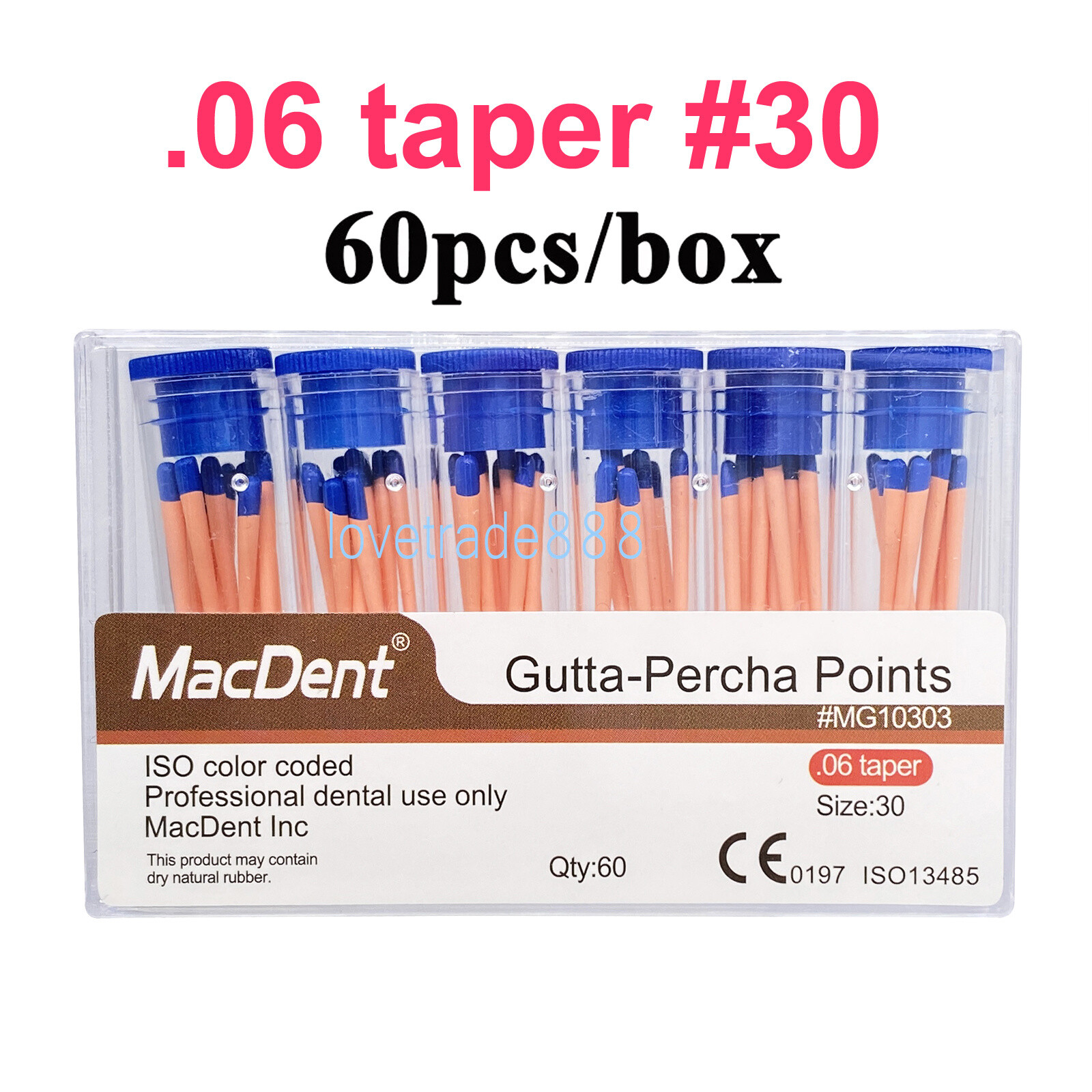 MacDent Dental Endodontic Gutta Perch & Absorbent Paper Points Taper .02/04/06
