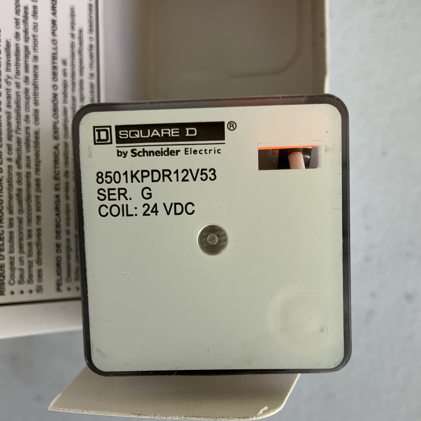*Qty 6* Square D Plug-In Relay 8501KPDR12V53 DPDT 10A 24 VDC Coil 8-Pin