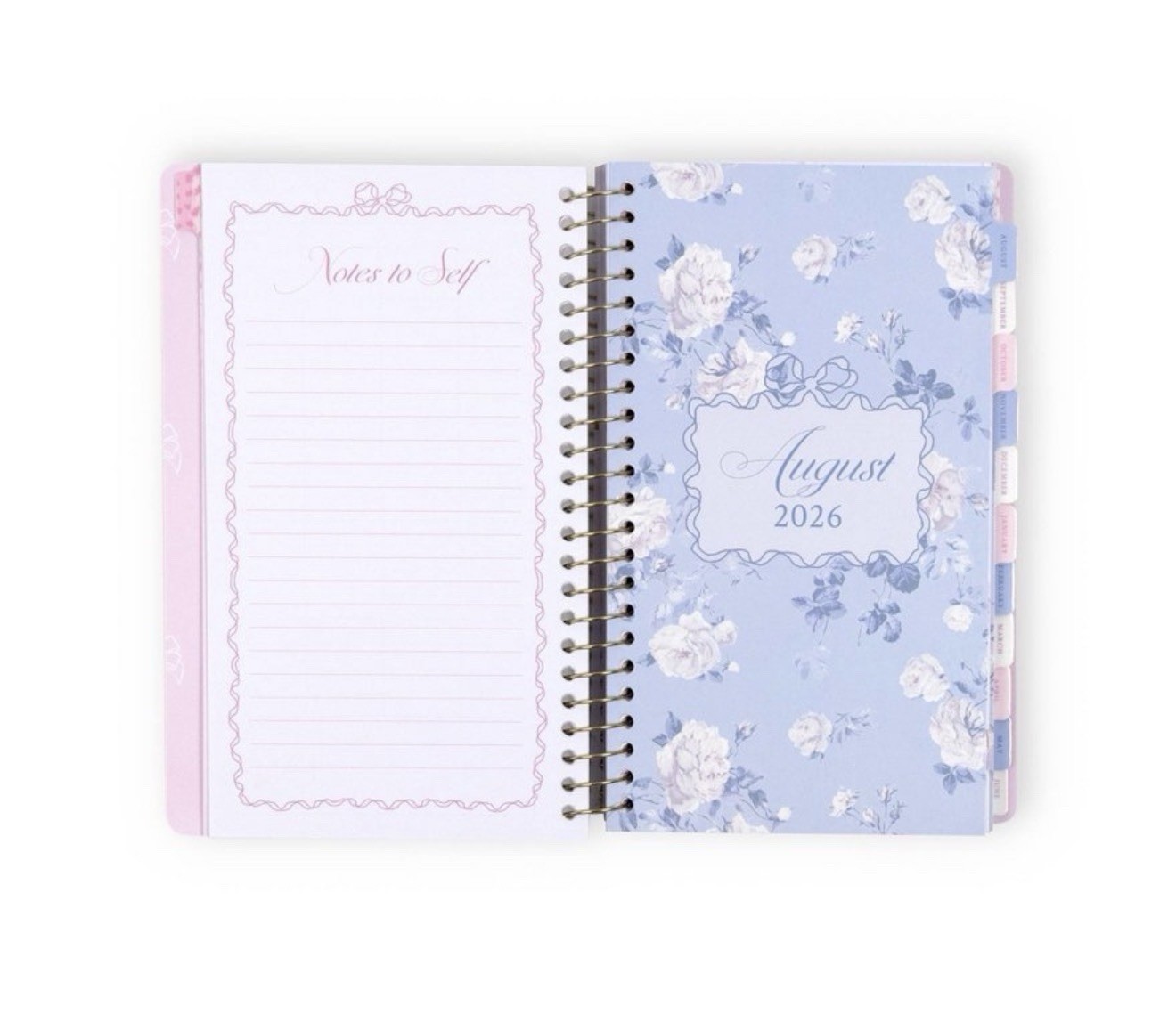 Love Shack Fancy X Target Yoobi Planner 5”x8”Everblooming Rosettes Ballet Bloom