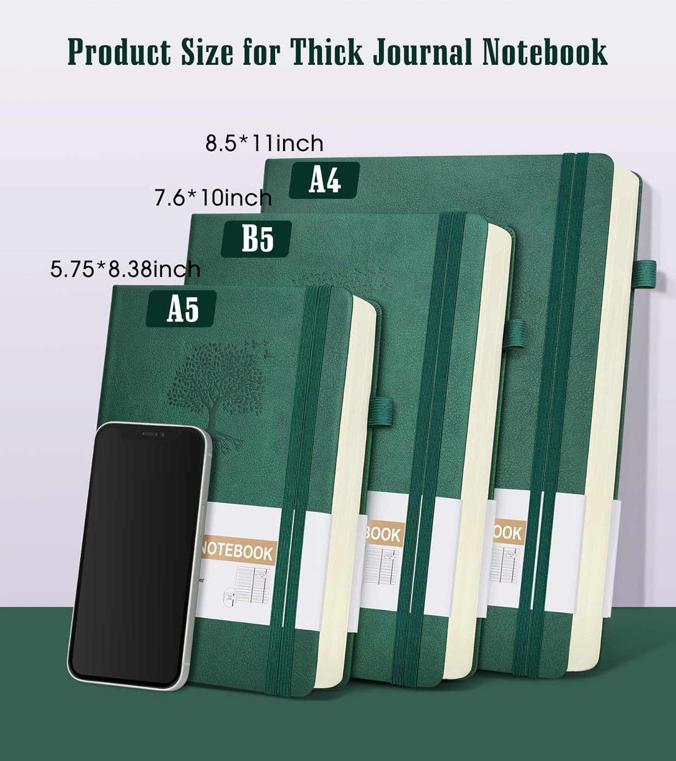 Lined Journal Notebook -365 Pages A5 Thick Journals for Writing Ruled Notebook,