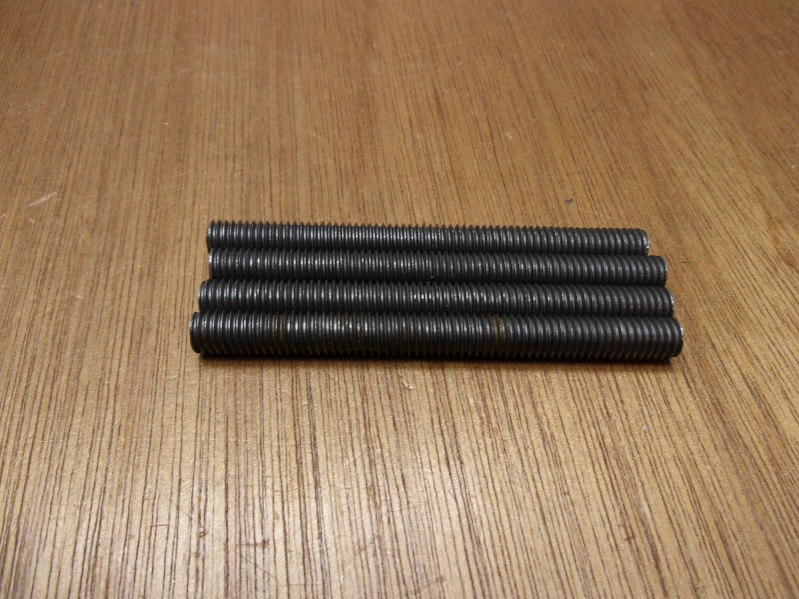 (Qty.4) 3/8-16 X 4″ All Thread Fully Threaded Rod Studs Plain Carbon Steel USA
