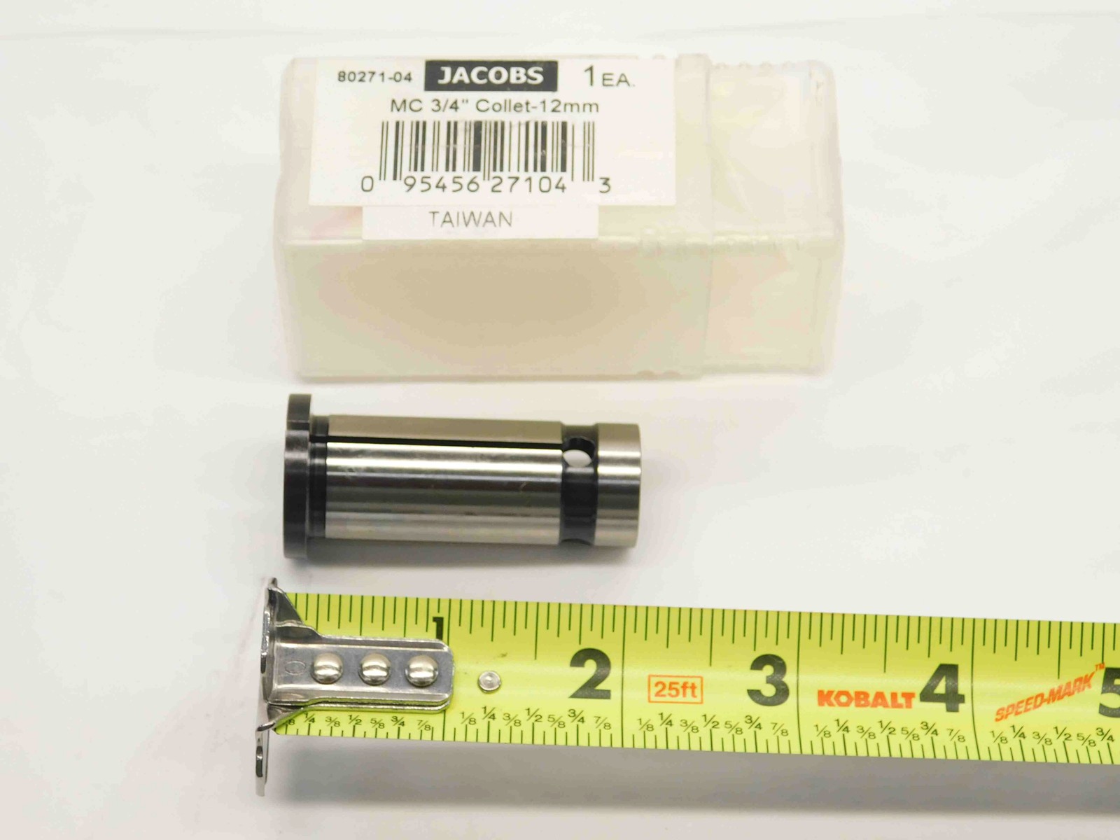 NEW JACOBS 3/4″ O.D. STRAIGHT COLLET 80271-04 SIZE 12mm .75 12.0 mm MC SLEEVE