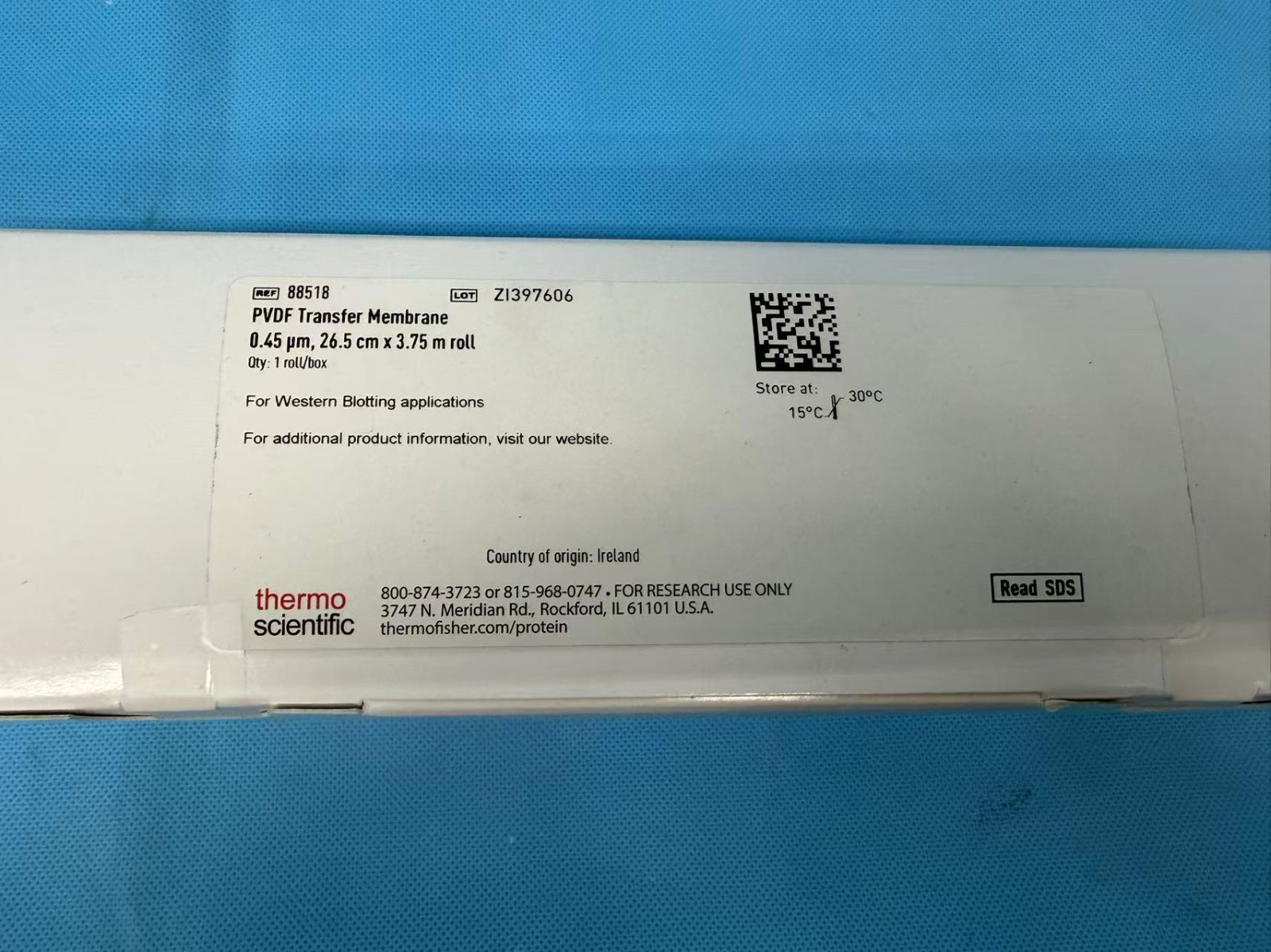 Thermo Scientific PVDF Transfer Membranes,0.45 μm,1Roll 88518