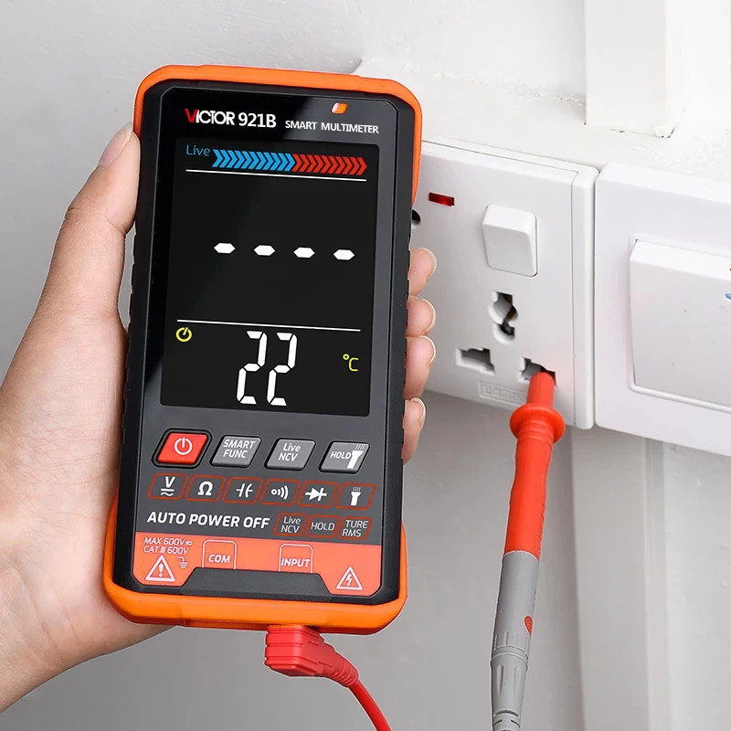 Professional Auto Range Tester Multimeter Color Screen OHM NCV Voltage Meter