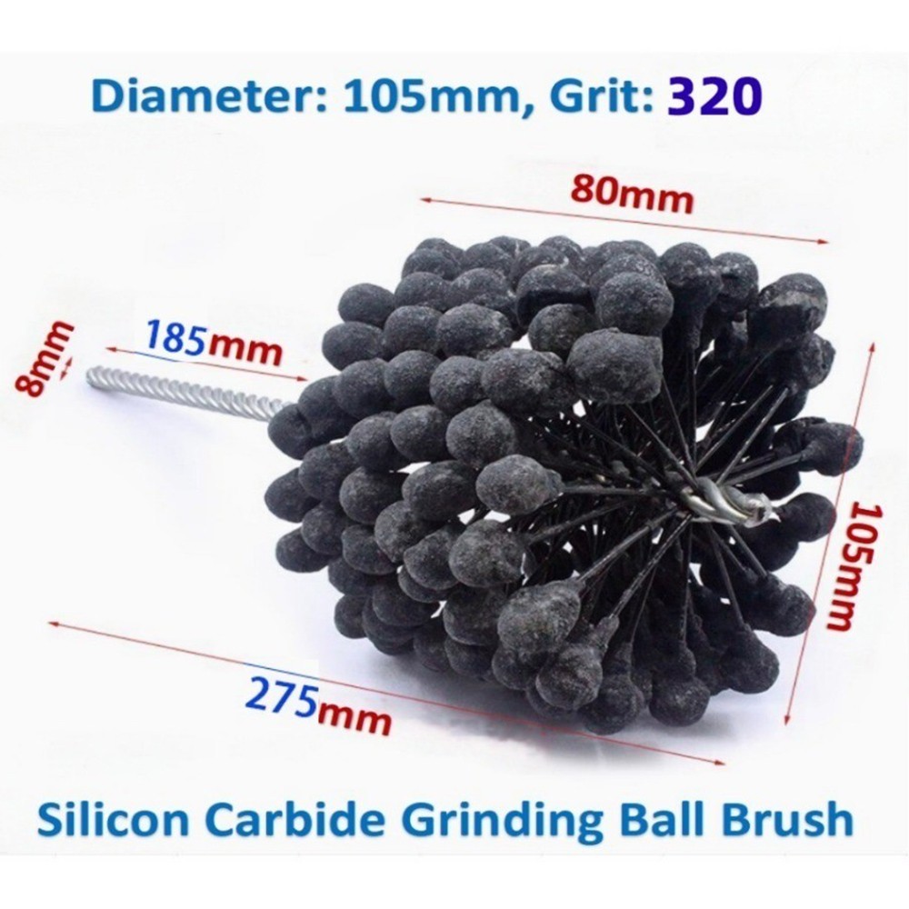 105mm 320 Grit – Ball Cylinder Engine Hone | For 4″ Bore V8s | Ball Brush Hone #