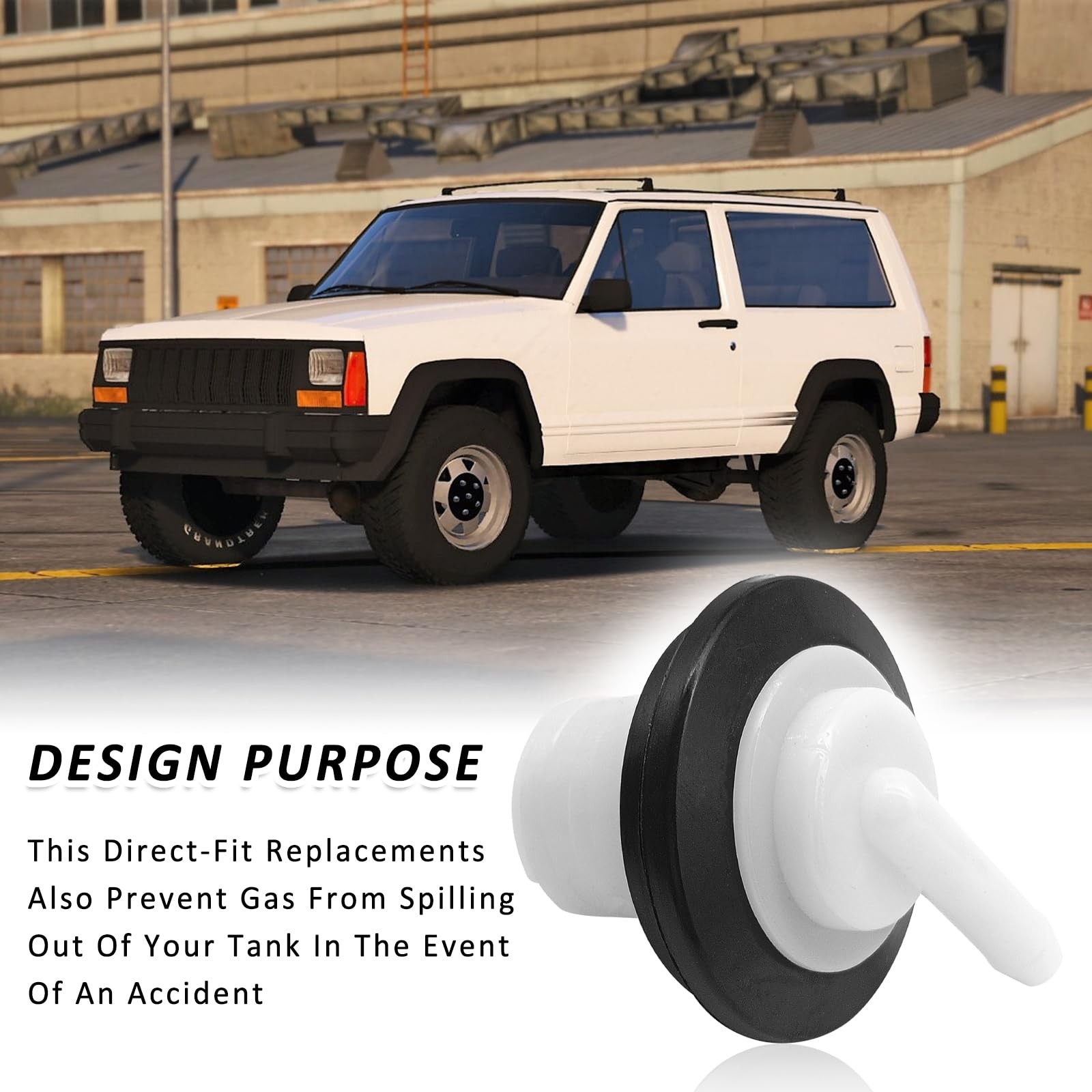 2PCS Fuel Tank Vent Valve And Grommet Kit,Compatible With Wrangler Cherokee G…