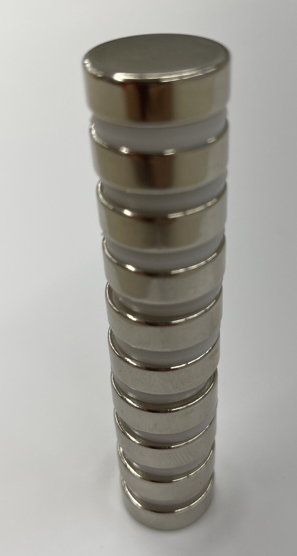 Neodymium Rare Earth Magnets N52 Grade 3/4 x 1/4 VERY Powerful Discs (10 Pack)