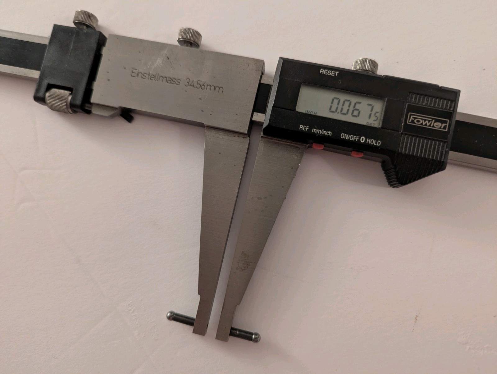 Fowler Digital Caliper 35-200mm 0.01mm Ultra Cal II RS232 SPC Output 2101200106