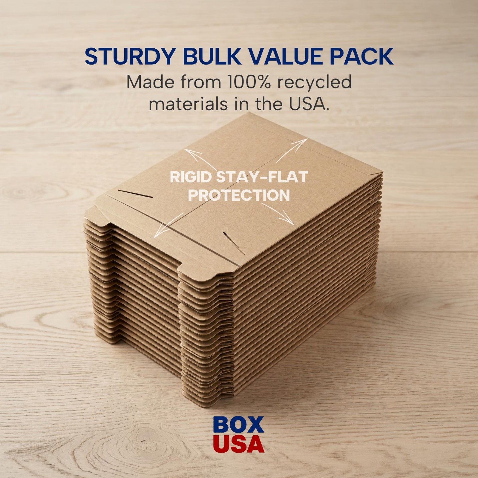 Rigid Mailers 12″ x 15″ (100-Pack) – Kraft Envelopes for Photos, Documents, Artw
