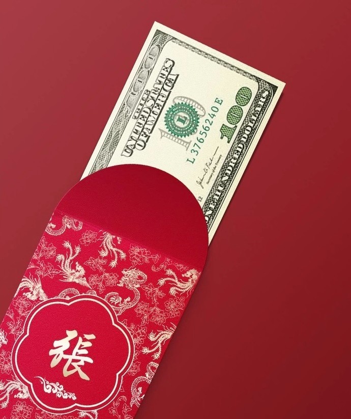 Custom 30pcs New Year Hong Kong Surname Red Envelope Lucky Money Gift Packet