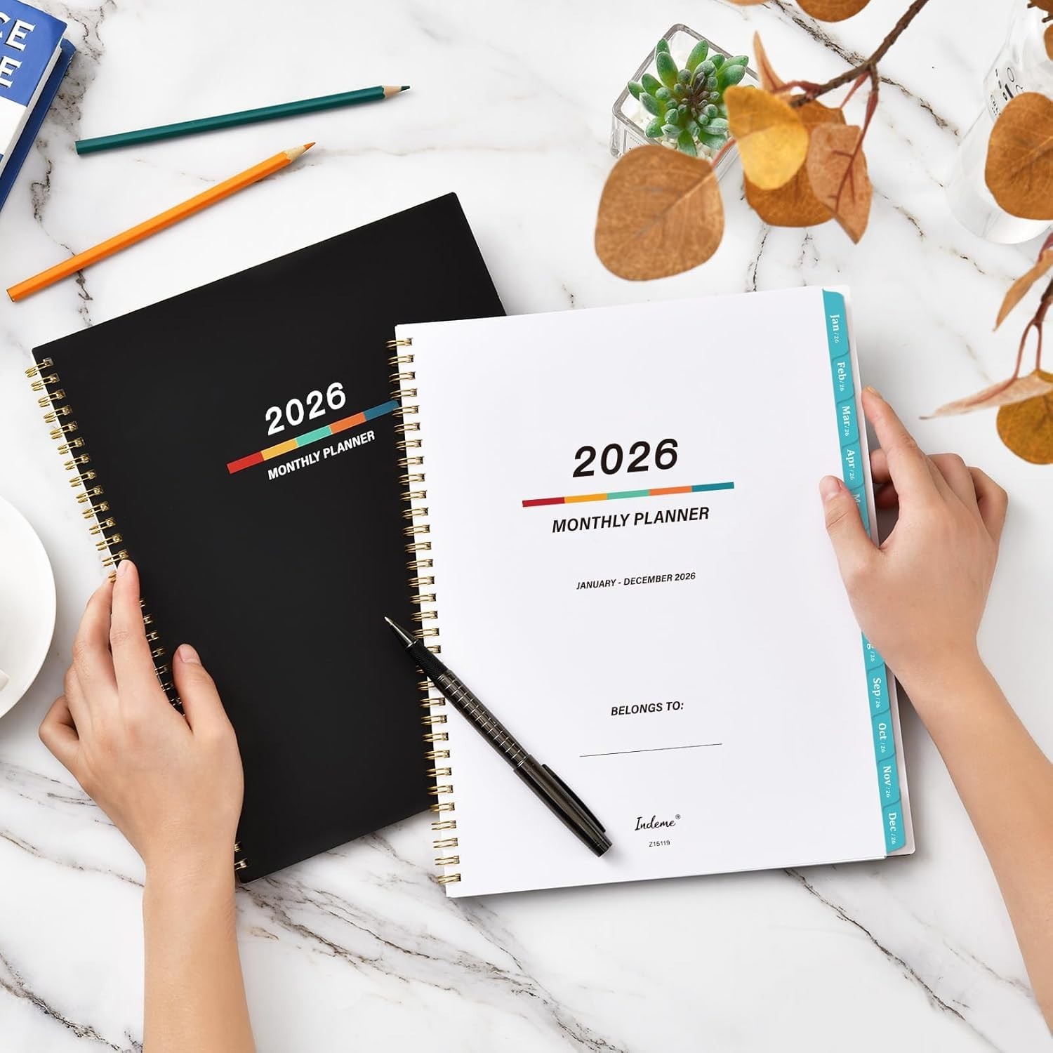 2026 Planner, Weekly and Monthly Calendar Planner, January 2026 – December 2026