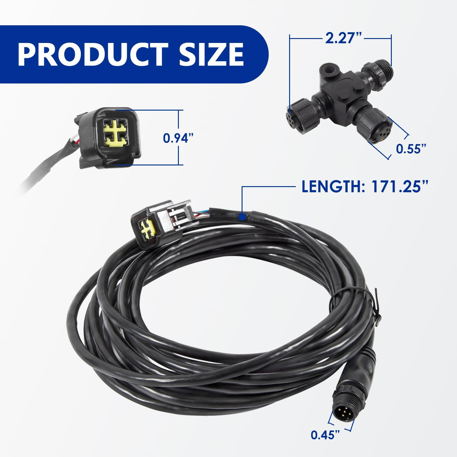 Yamaha Engine Interface Cable with T-Connector for NMEA 2000 (4.5M/15Ft)