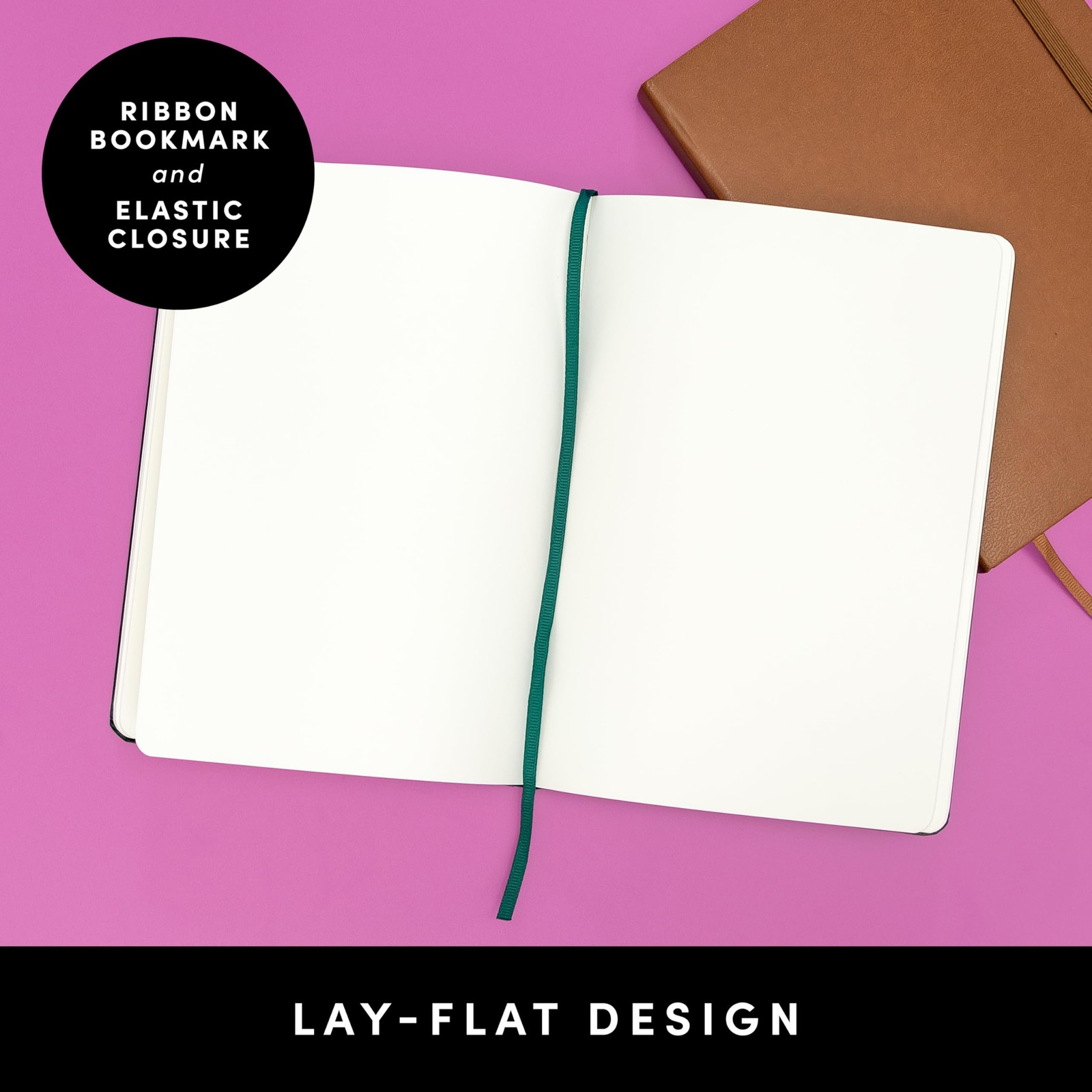 Blank Journal Notebook, (Black), 160 Pages, Medium 5.6 in x 8 in – 100 GSM Th…