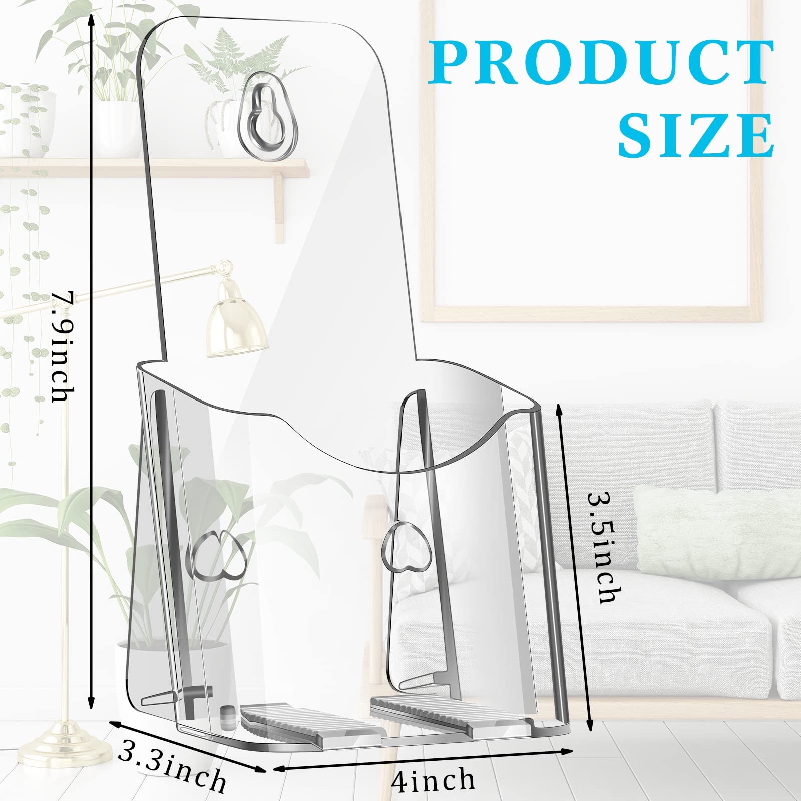 50 Pieces Acrylic Brochure Holder 4 x 8 Inches Rack Card Holder Clear Pamphle…