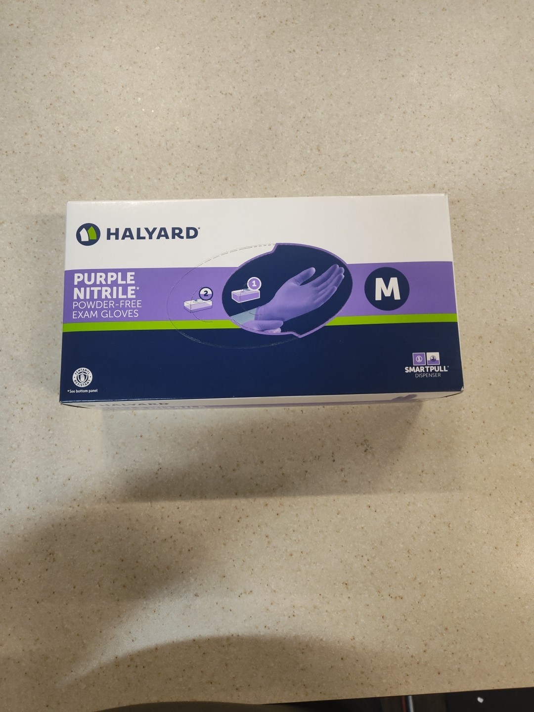 Halyard 55082 Nitrile Exam Gloves, Pack of 100 – Purple