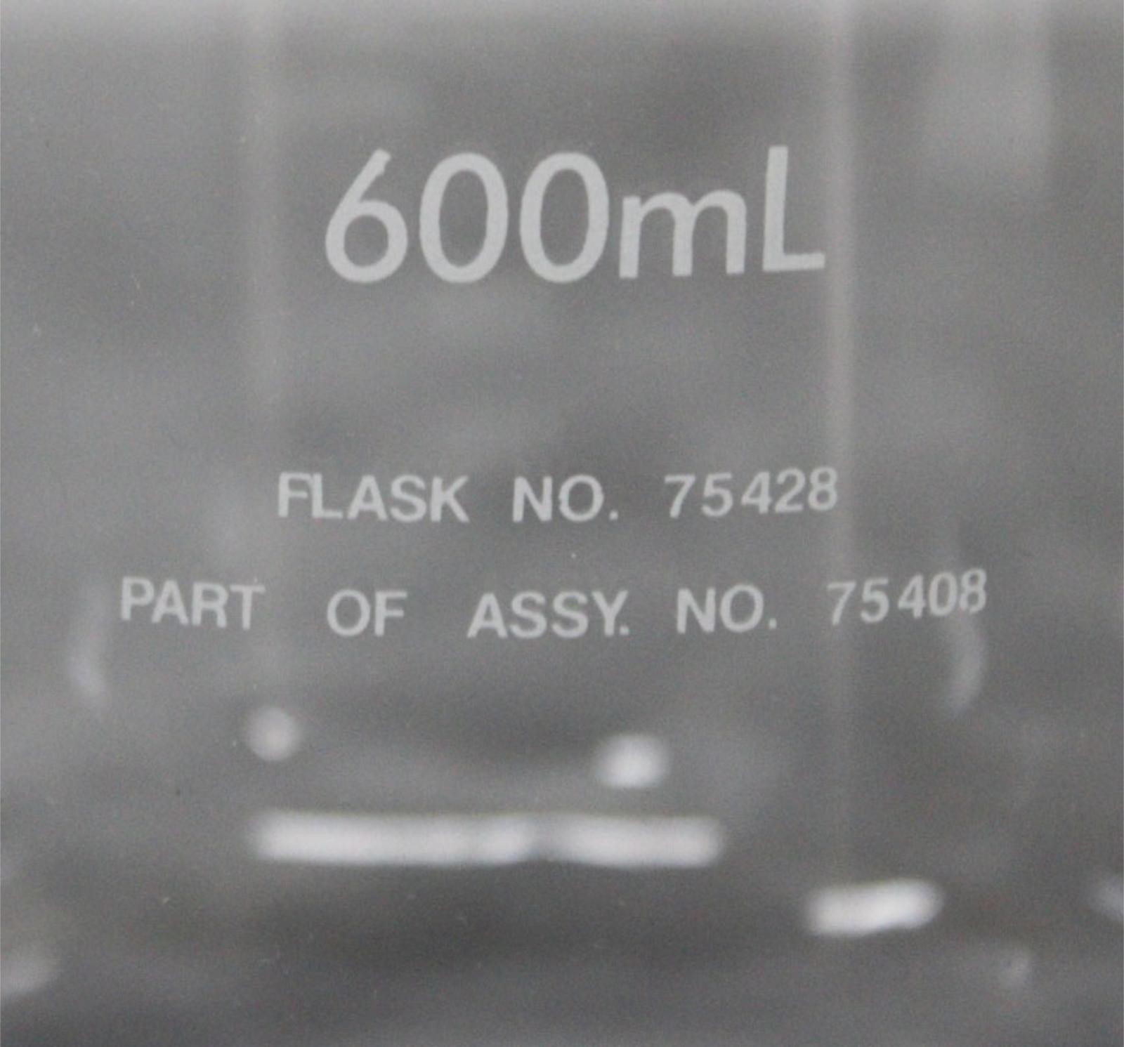 Labconco Fast-Freeze 75428 Clear Glass Drying Flask 600mL w/ Lid and Filters NIB