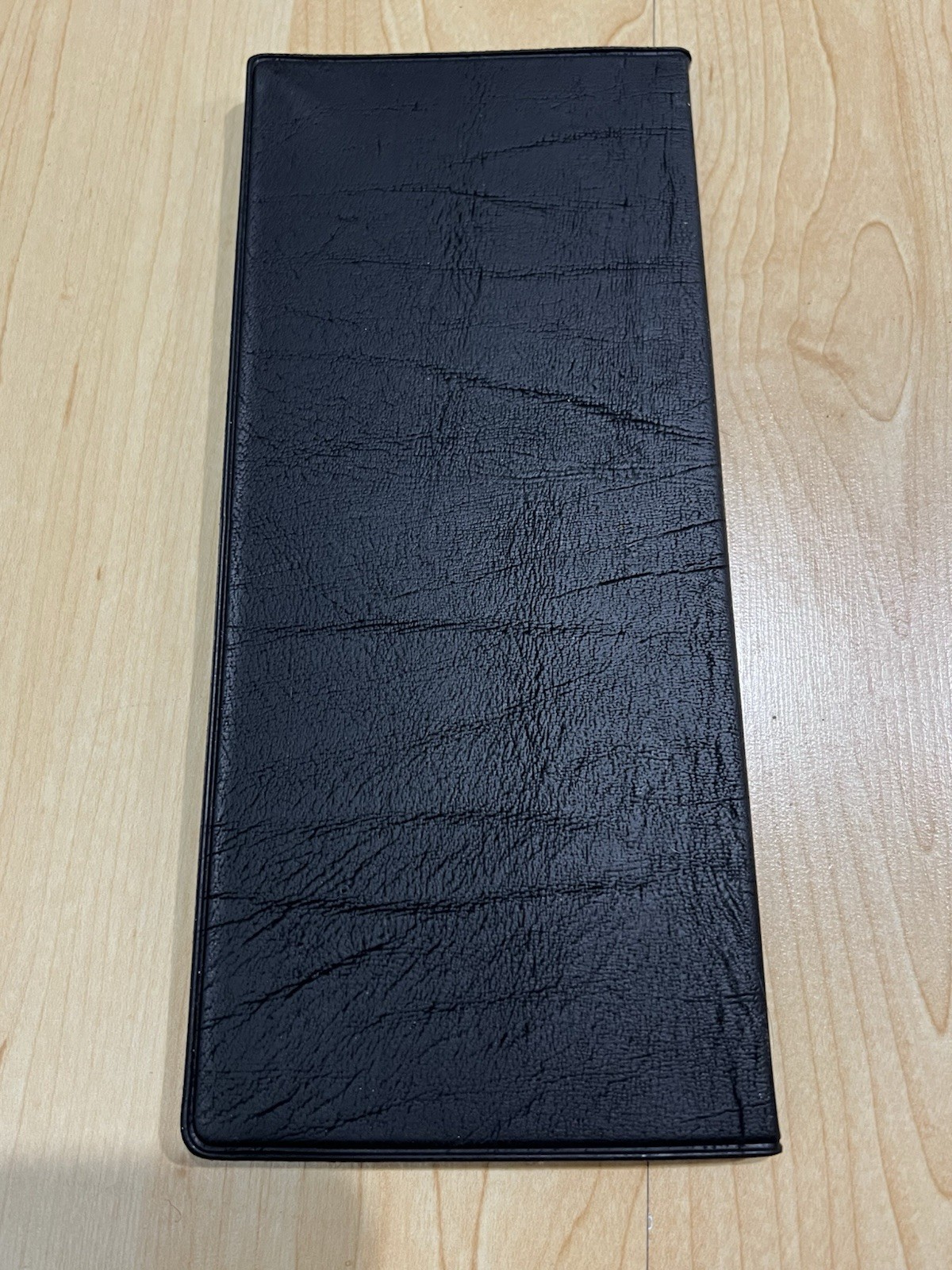 1960s vintage Vitronic Quick-View Calling Card File Black Holds 104 Cards