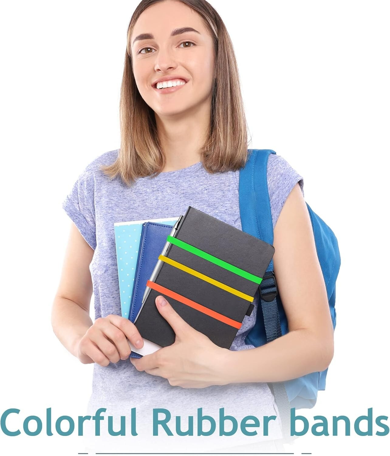 High Quality Rubber Bands Size 33-1/2 Lb of about 300 Colorful, Thick Rubber