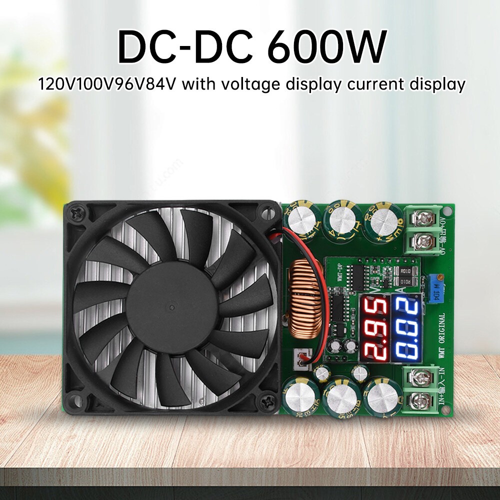 600W 30A DC-DC Step Down Module CV CC Adjustable Buck Converter 84-120V