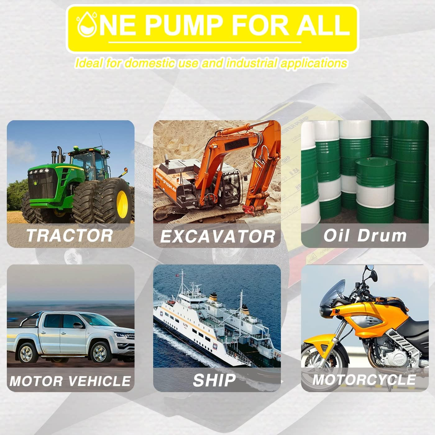 110V AC Self-Priming Gasoline Fuel Oil Transfer Pump with Reversible Pumping Swi