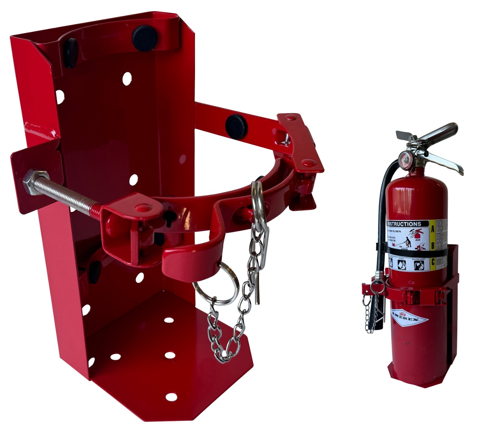 10 LB Dry Fire 5 LB Co2 Extinguisher Vehicle Bracket Universal 809 5.25″