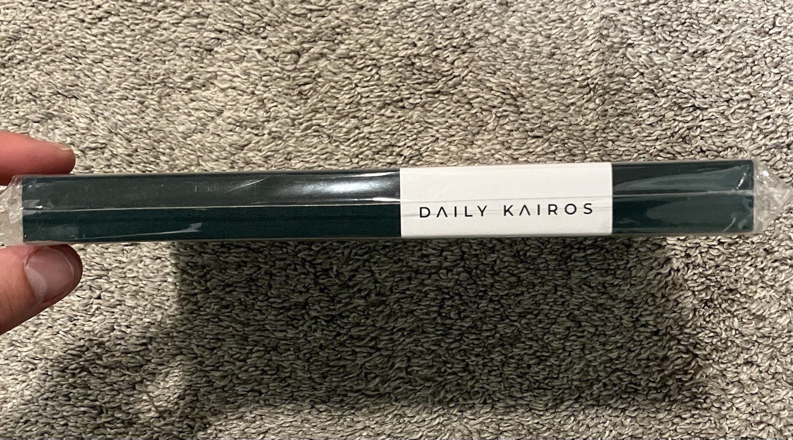 New Daily Kairos 13-Week Journal Premium Dark Green Faux Leather – Next Day Ship