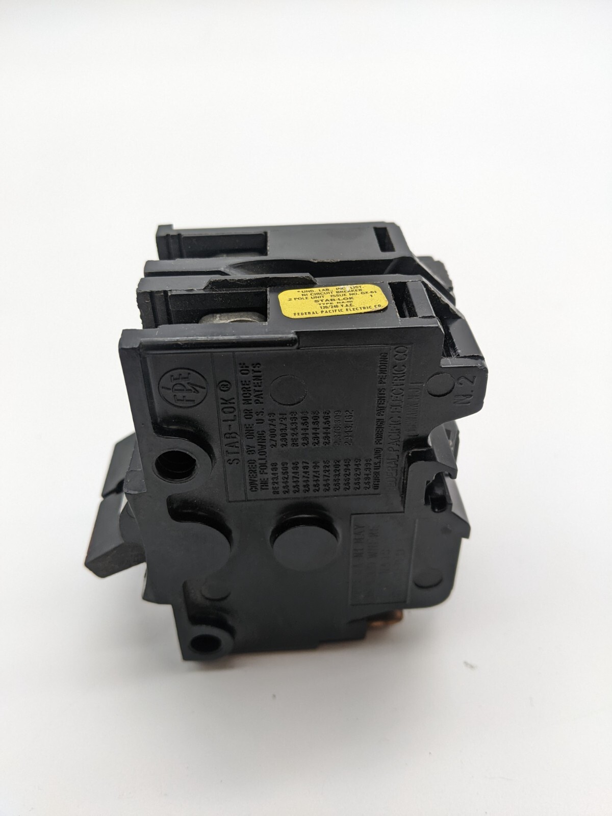 Federal Pacific NA230 Circuit Breaker 30A 120V 2P FPE NA NI Stab Lok Red Handle