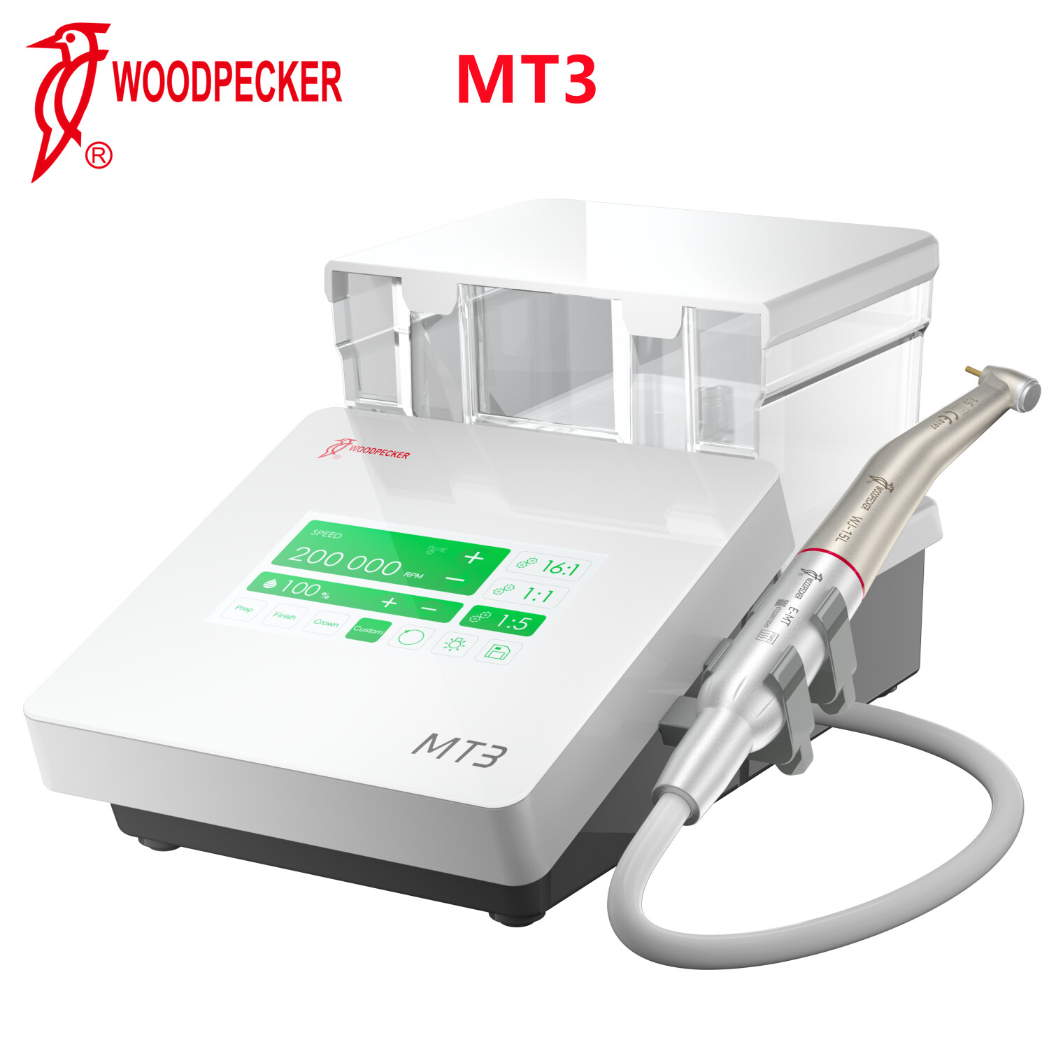 Woodpecker DTE Dental Electric Micro Motor MT2 MT3+ /1:1/1:4.2/1:5 LED Handpiece