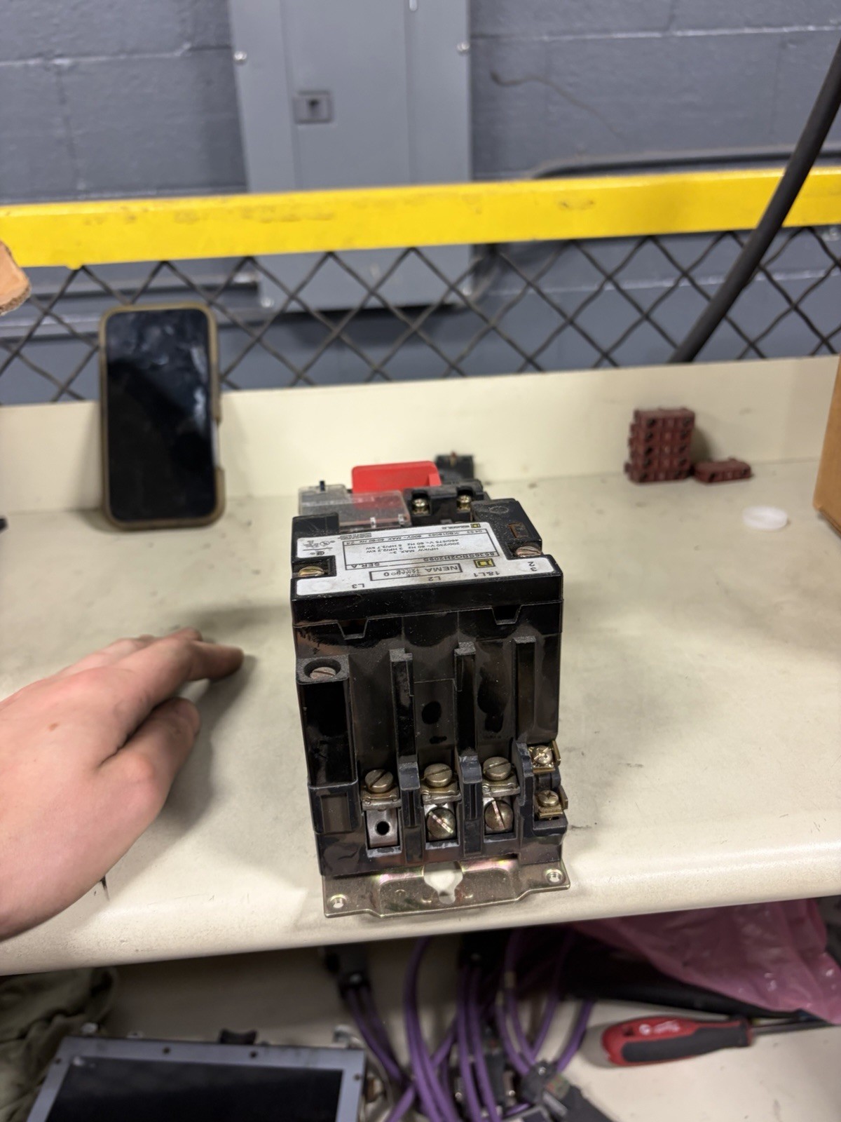 Square D CONTACTOR NEMA Size 0 3P 3PH 8536SB02H209S USED