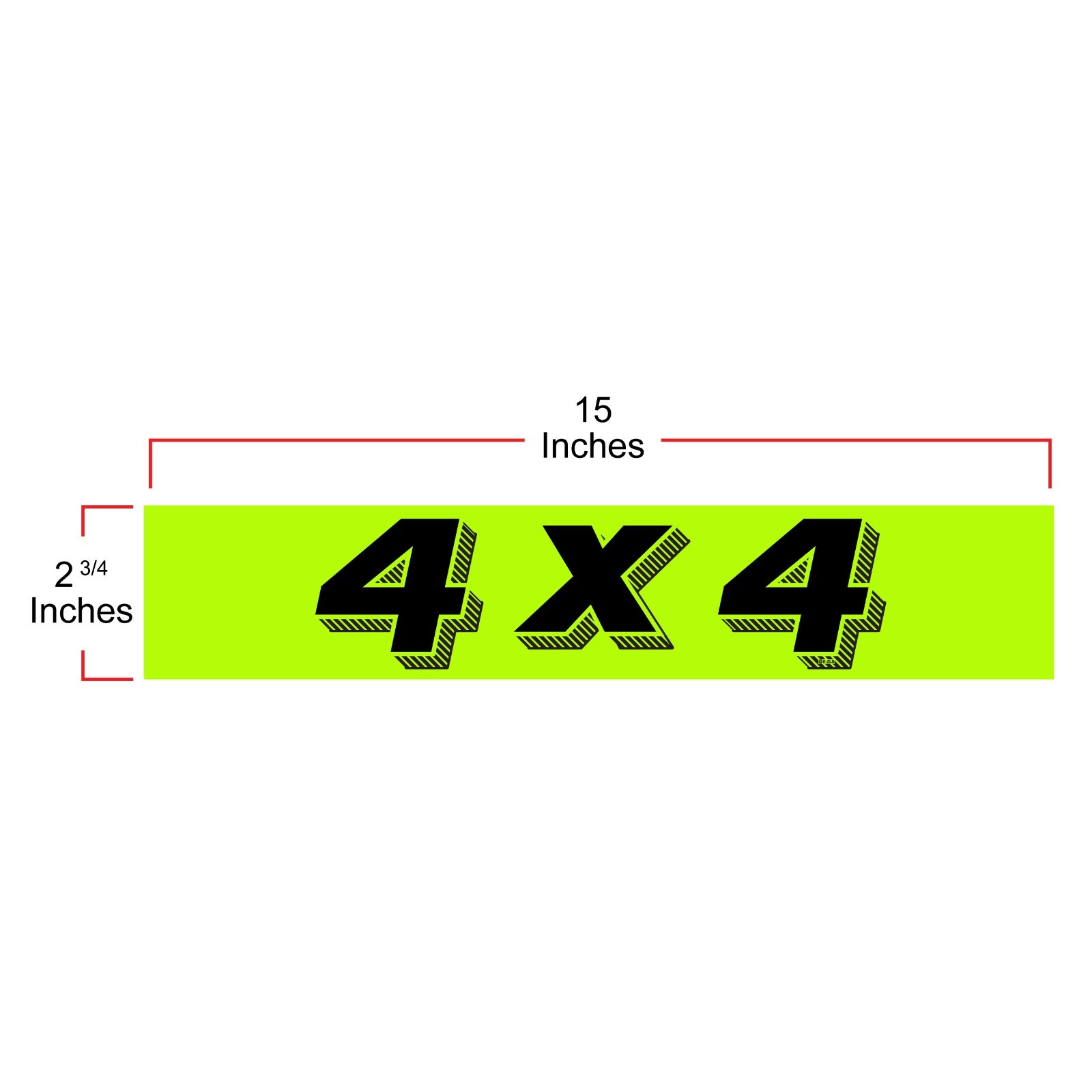 12-Pack Fluorescent Chartreuse Windshield Signs – Waterproof, Adhesive Car Decal
