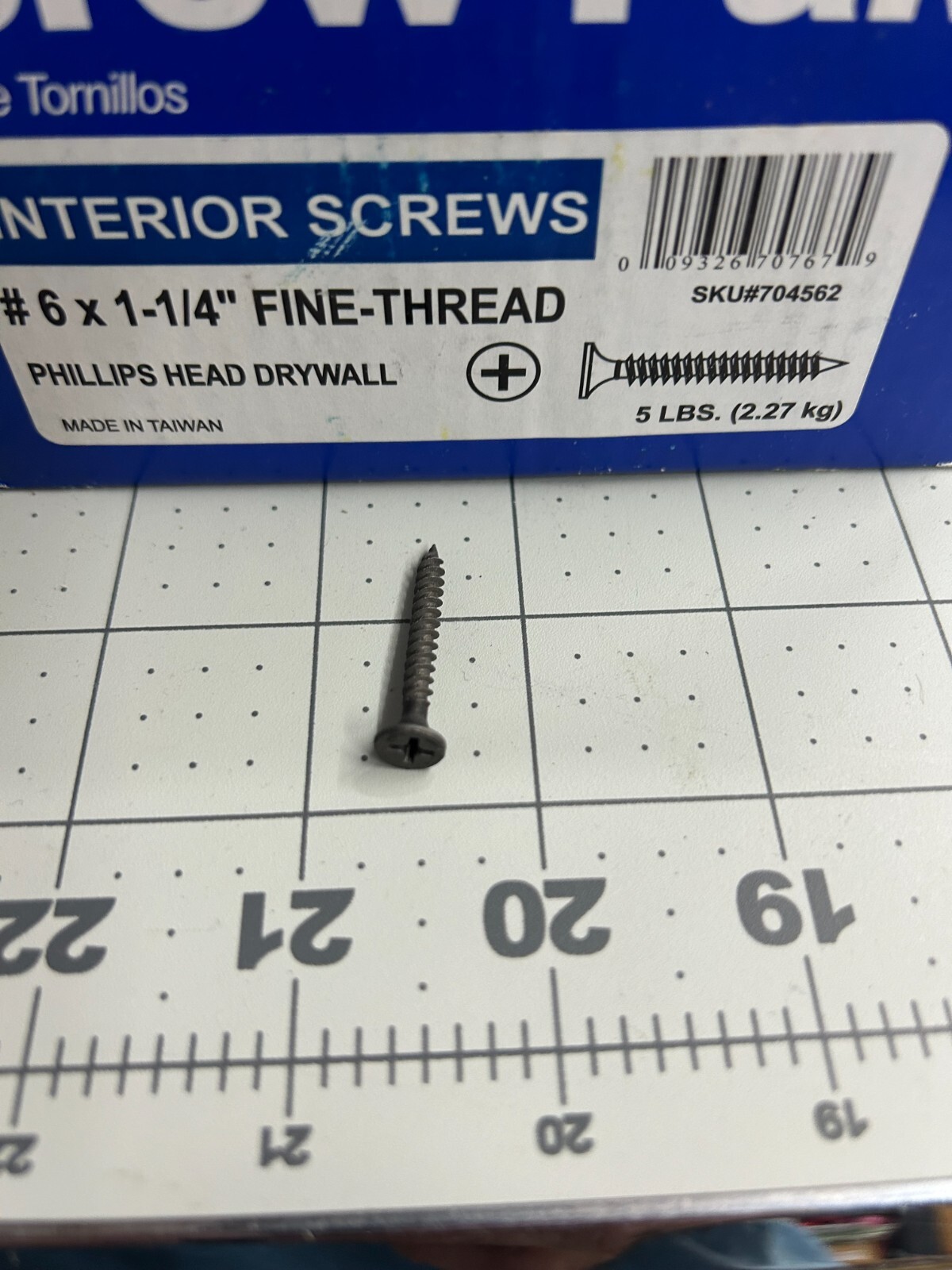 New 5-pounds LB Do It Best #6 x 1-1/4″ Fine Thread Phillips Head Drywall Screws