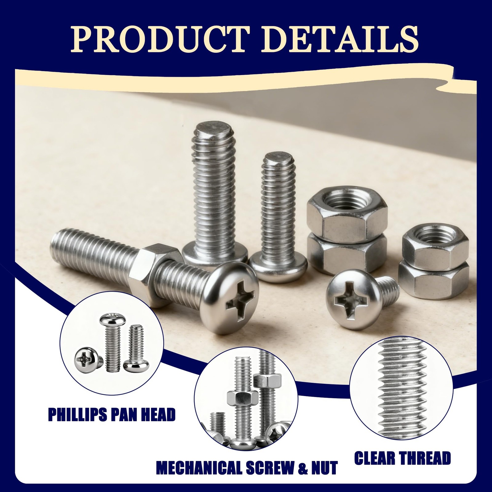 1120PCS 304 Stainless Steel Metric Micro Screws Nuts Assortment, M1/M1.2/M1.4…