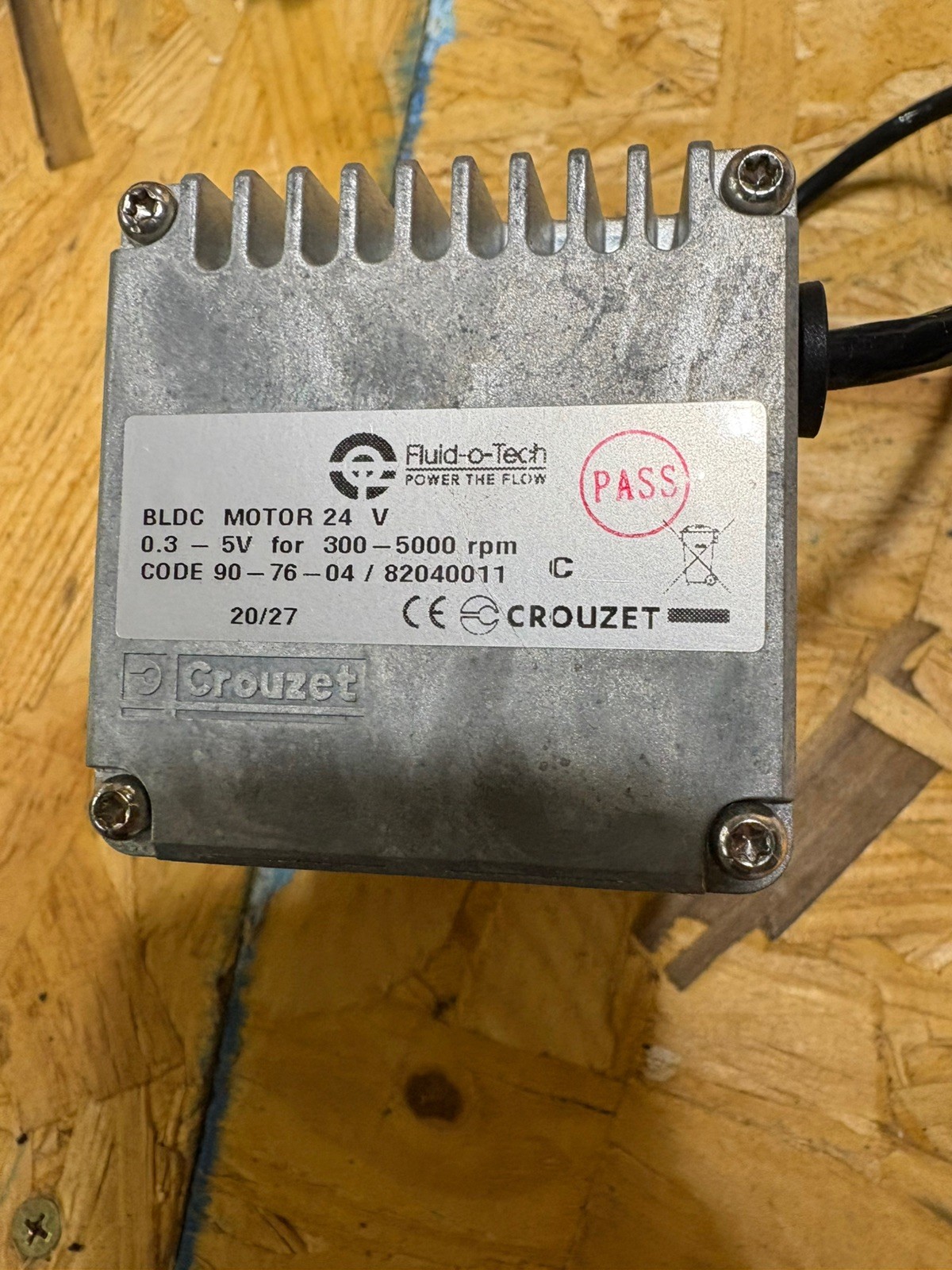 Fluid-O-Tech External Gear Pump. #FG309XD0PV10000. 24V